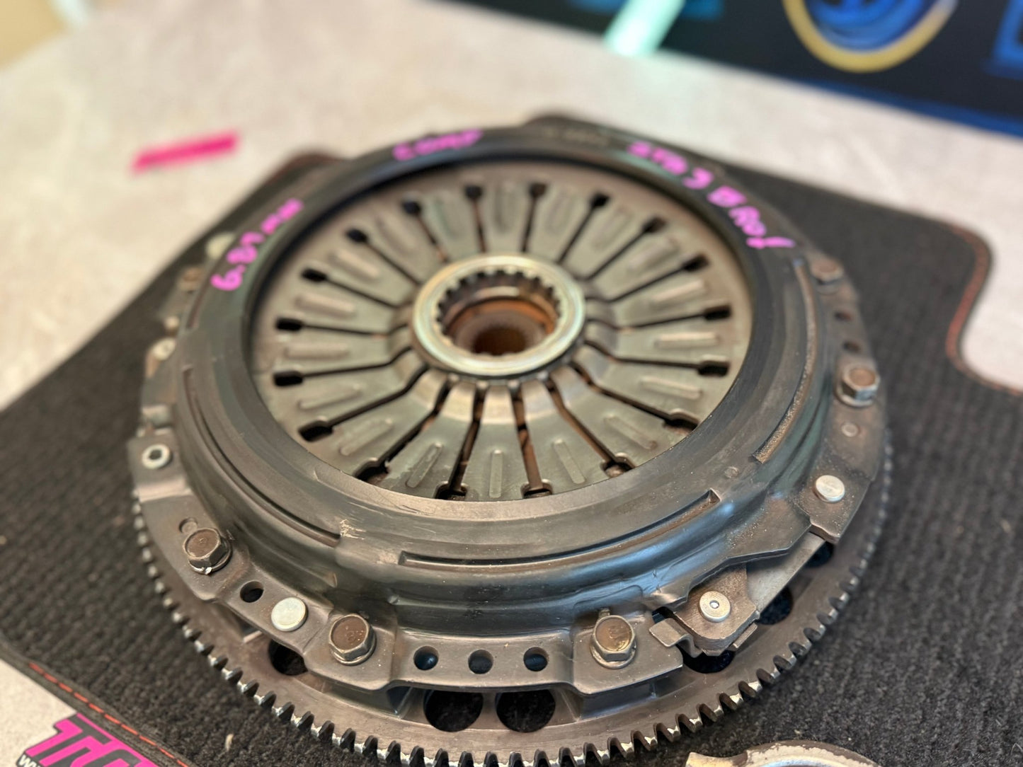 Comp competition stage 3 segmented clutch kit Subaru STi six speed w/ flywheel