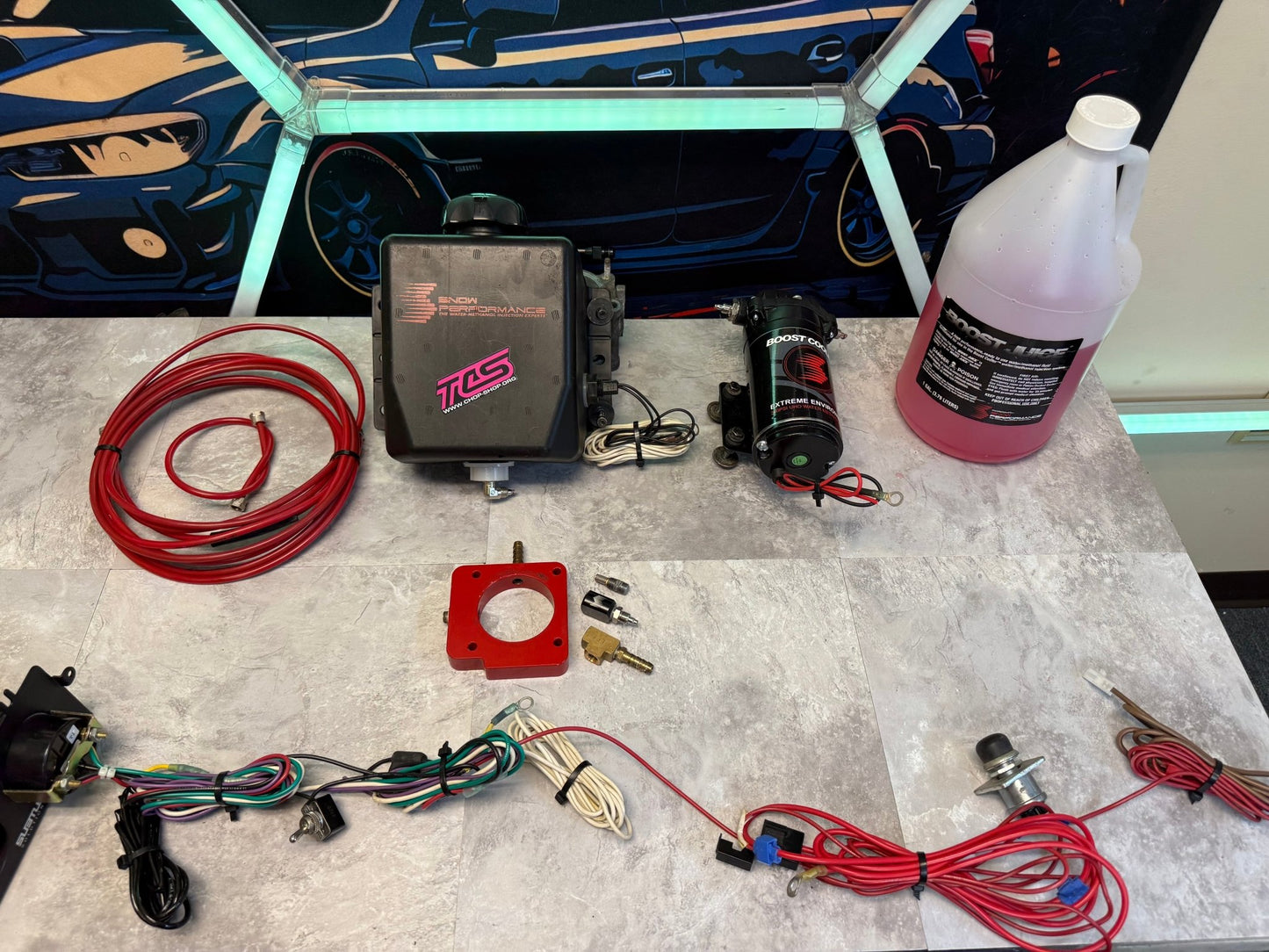 Snow performance water methanol injection kit Subaru STi & wrx stage 2 boost cooler