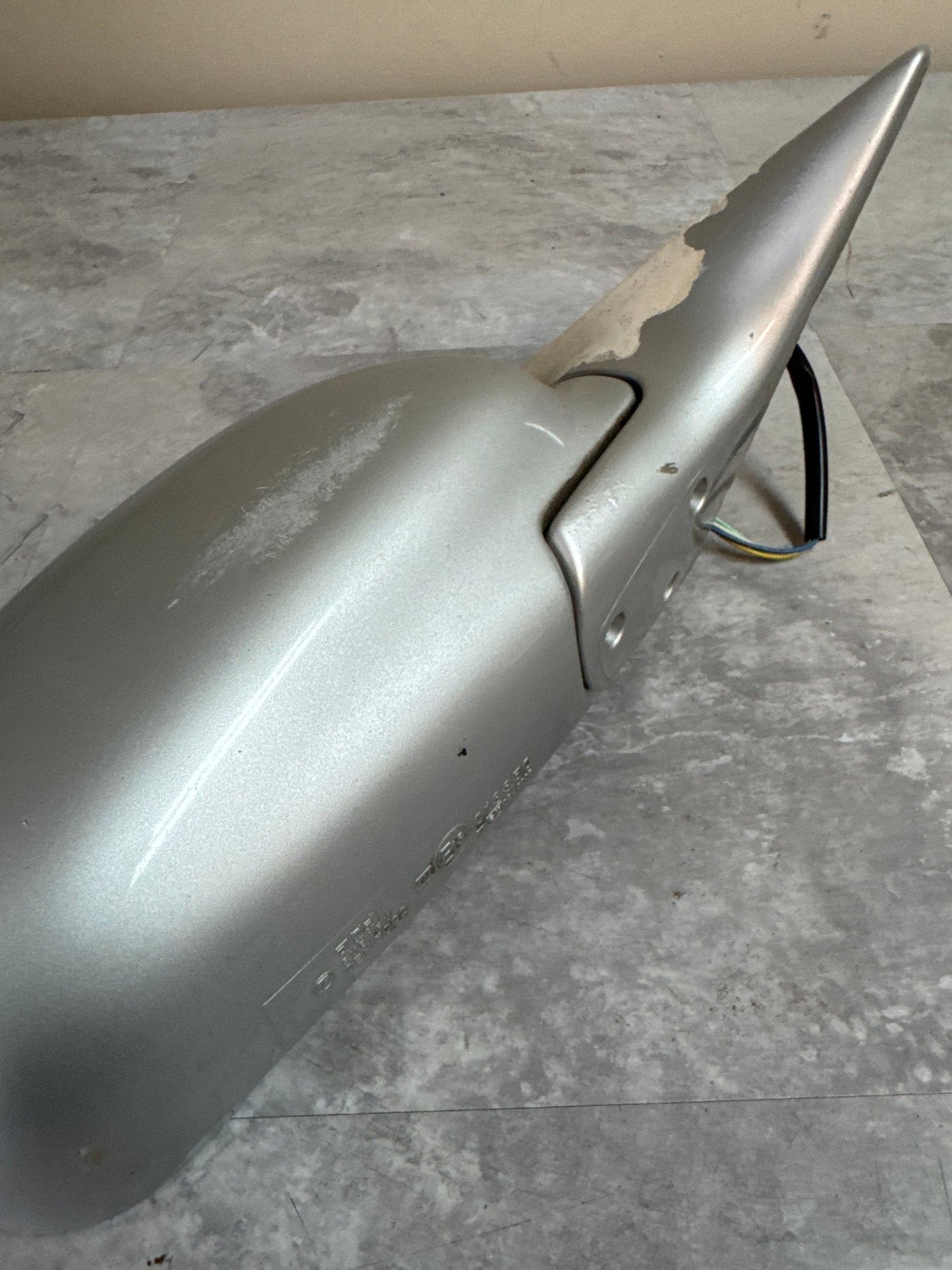 1998-2001 SUBARU IMPREZA 2.5 RS GC8 RH SIDE MIRROR PASSENGER SIDE SILVER OEM