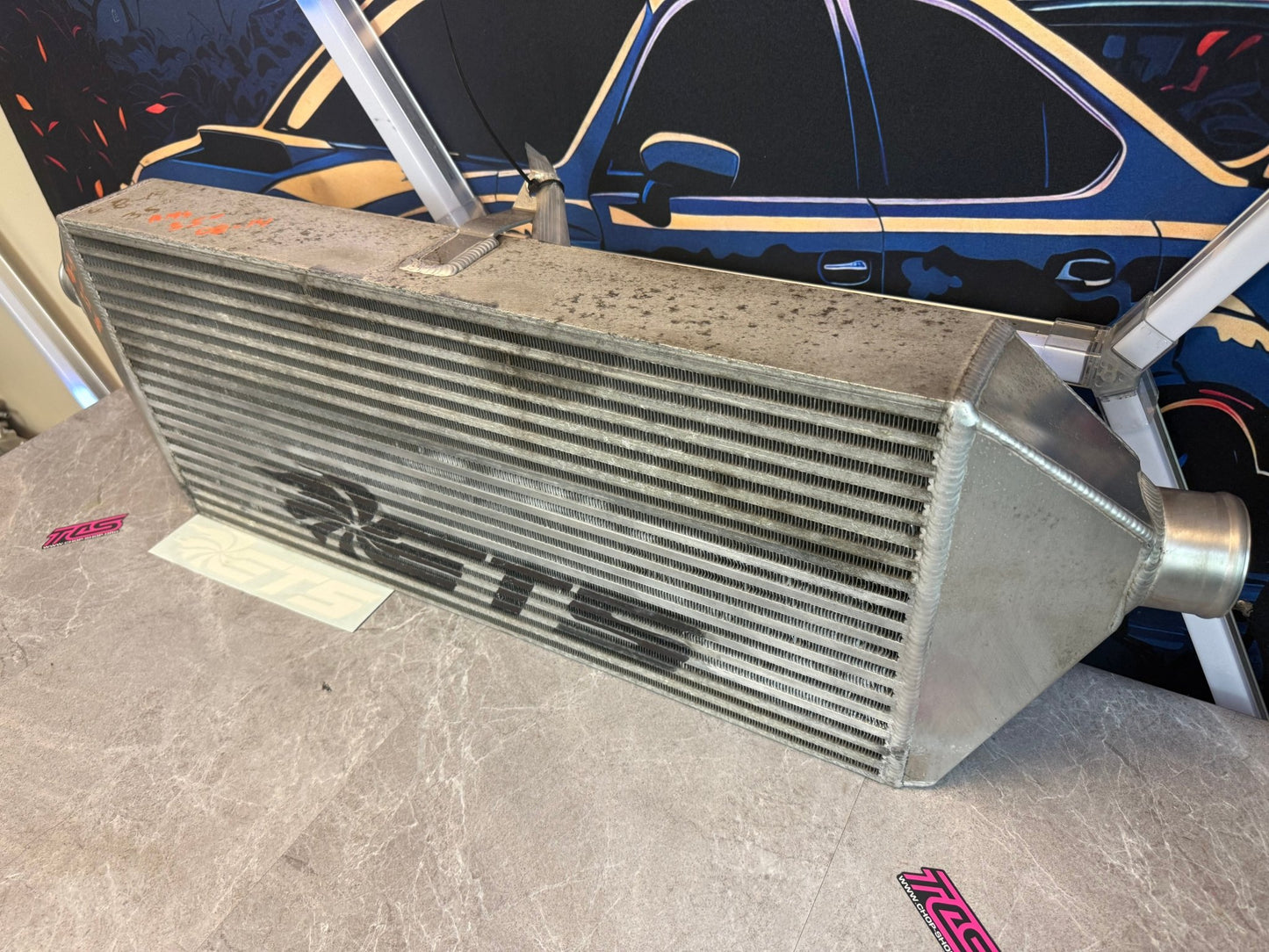 ETS FMIC kit front mount intercooler kit for 08-14 Subaru STi ej257 3.5β core (use with ams manifold & ets rotated kit )