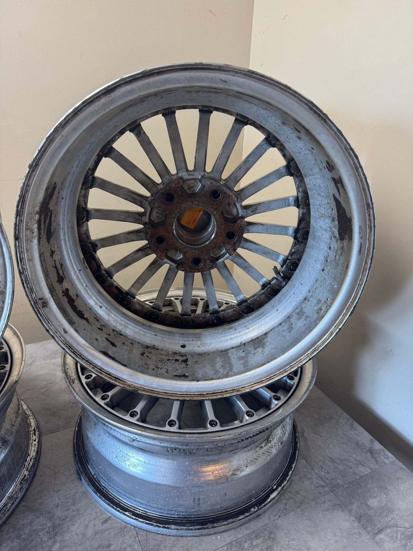 3pc Sieg Fins By Work Wheels 15 Inch 6.5 Wide 5x114.3 +46