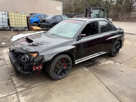VIS racing C WEST CW CW2 carbon fiber red custom cowl induction hood 2006 2007 Subaru wrx & STi Hawkeye
