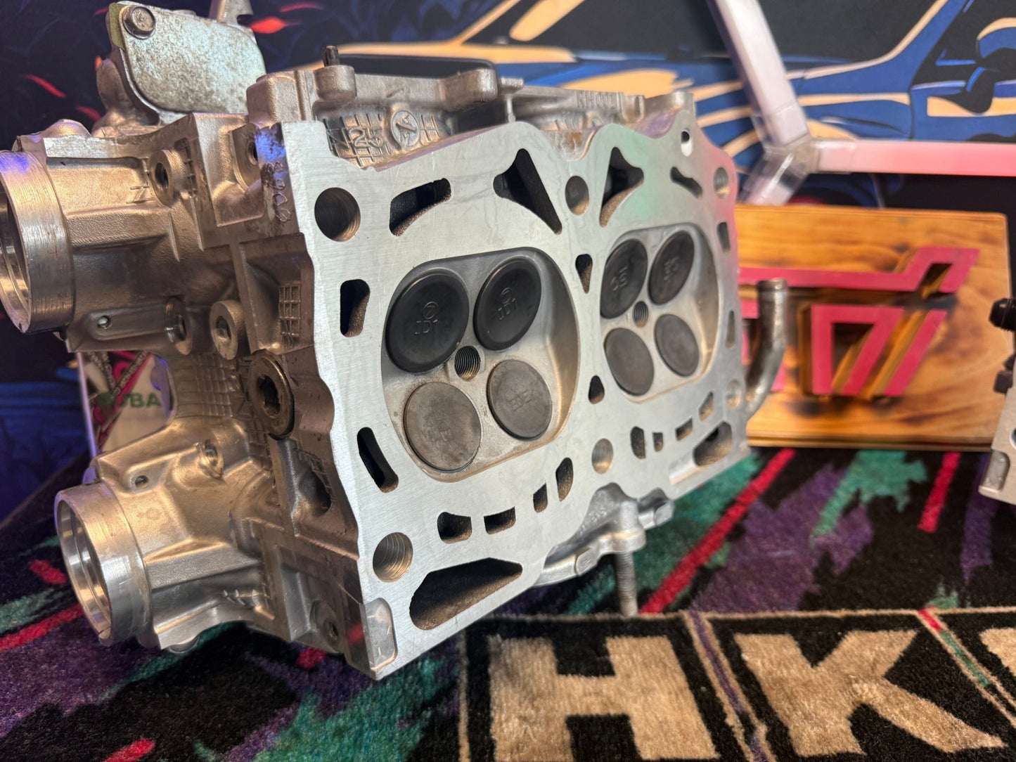 OEM Subaru STi cylinder heads DAVCS dual avcs w25 n25 2008 + ej257 type RA s209 IAG 1/2” DRILLED