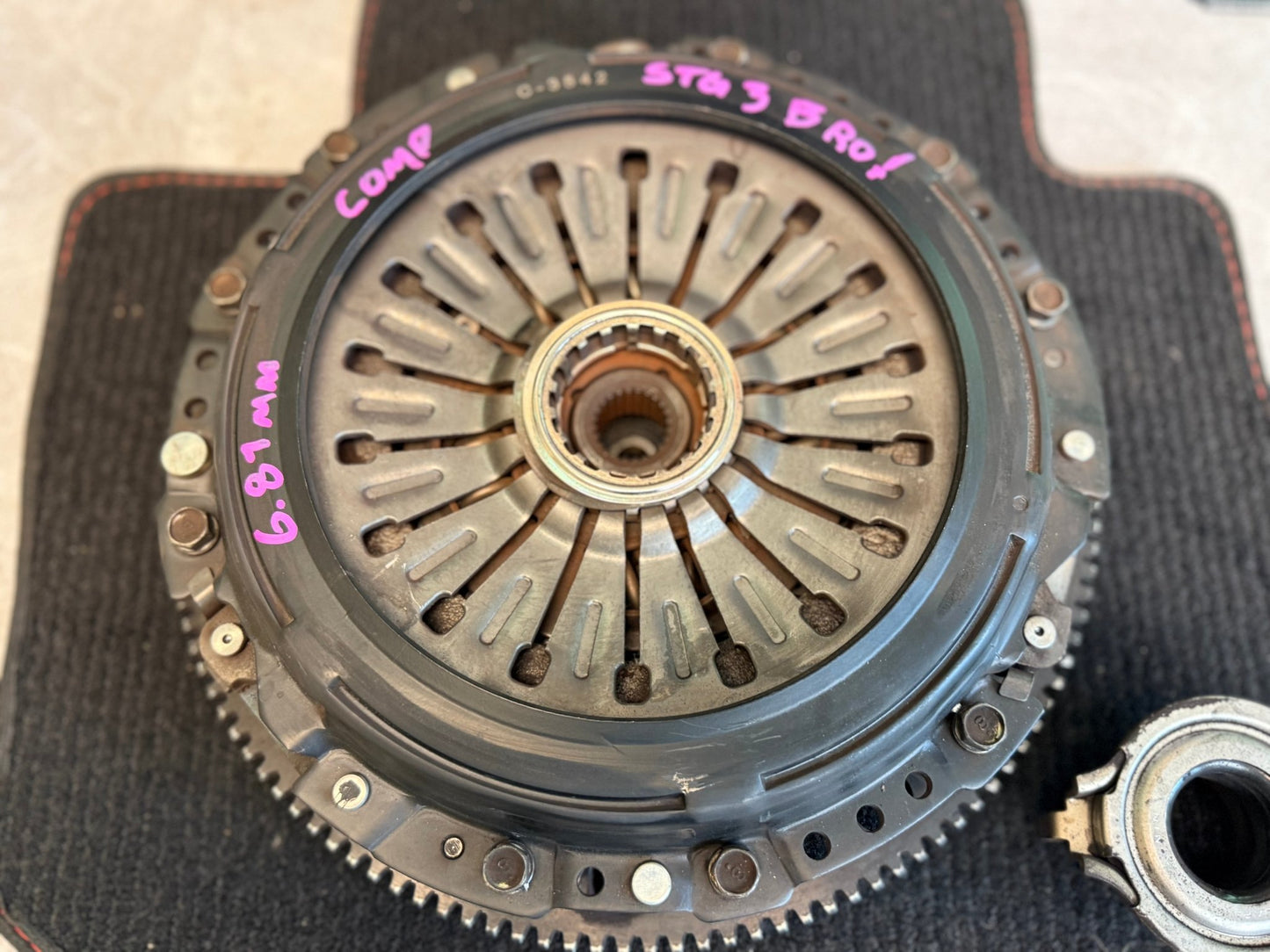 Comp competition stage 3 segmented clutch kit Subaru STi six speed w/ flywheel