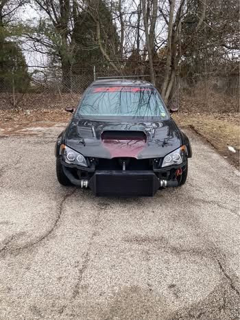 VIS racing C WEST CW CW2 carbon fiber red custom cowl induction hood 2006 2007 Subaru wrx & STi Hawkeye