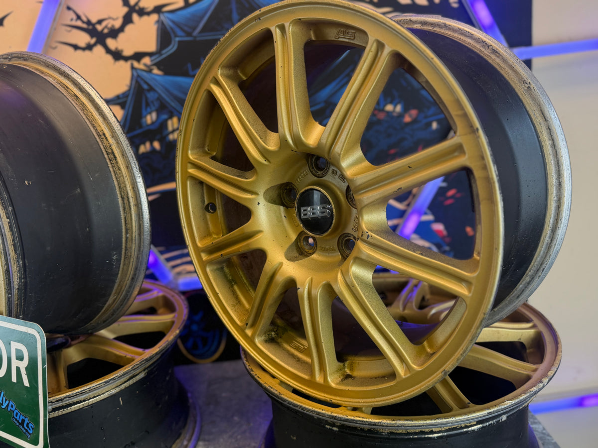 OEM Subaru STi gold BBS forged wheels 2005 -2007 Subaru STi 17x8 +53 5x114
