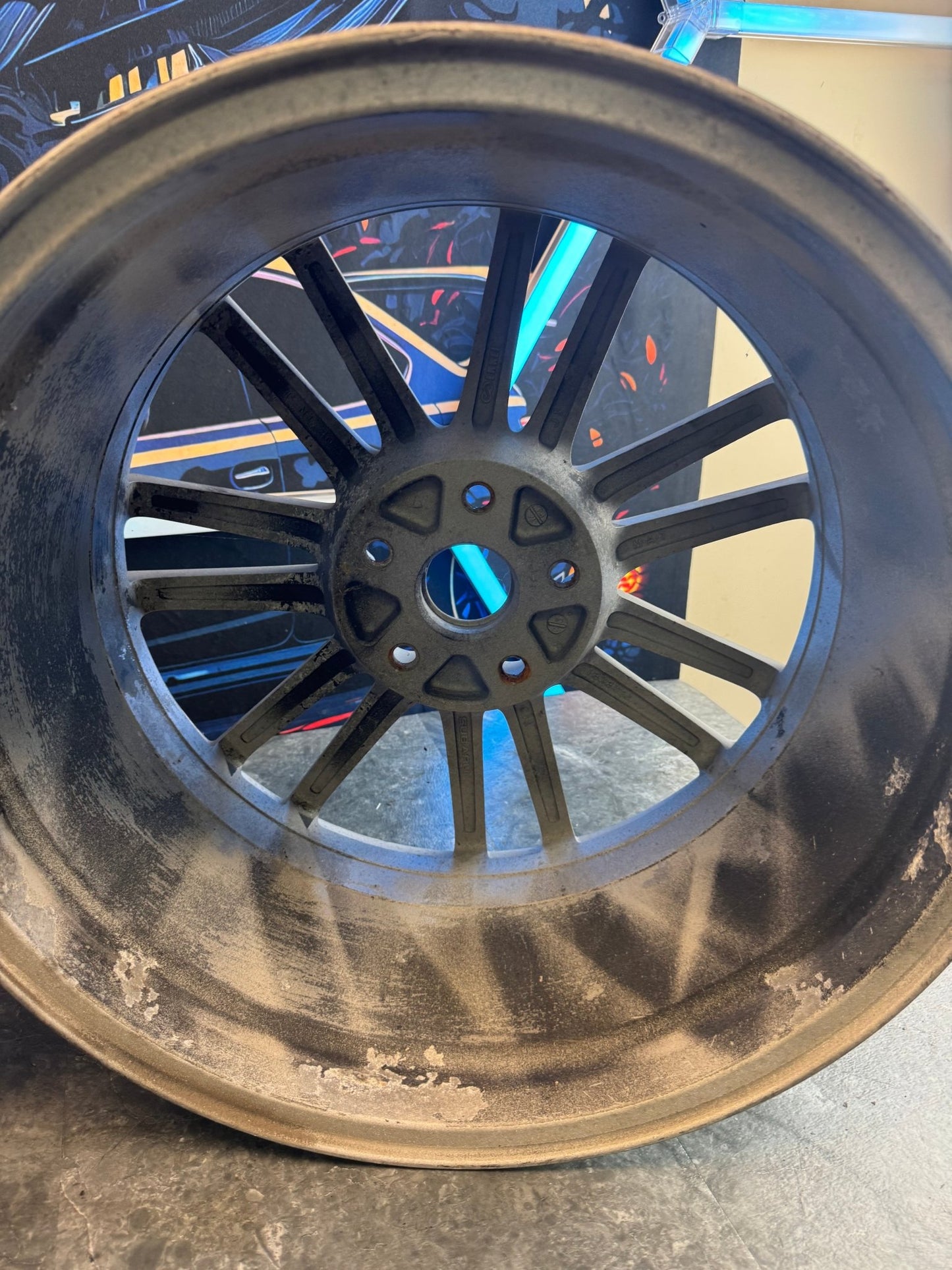 2012-2014 Subaru WRX STi OEM STi Enkei Wheels Rims No Tires Set Of 4