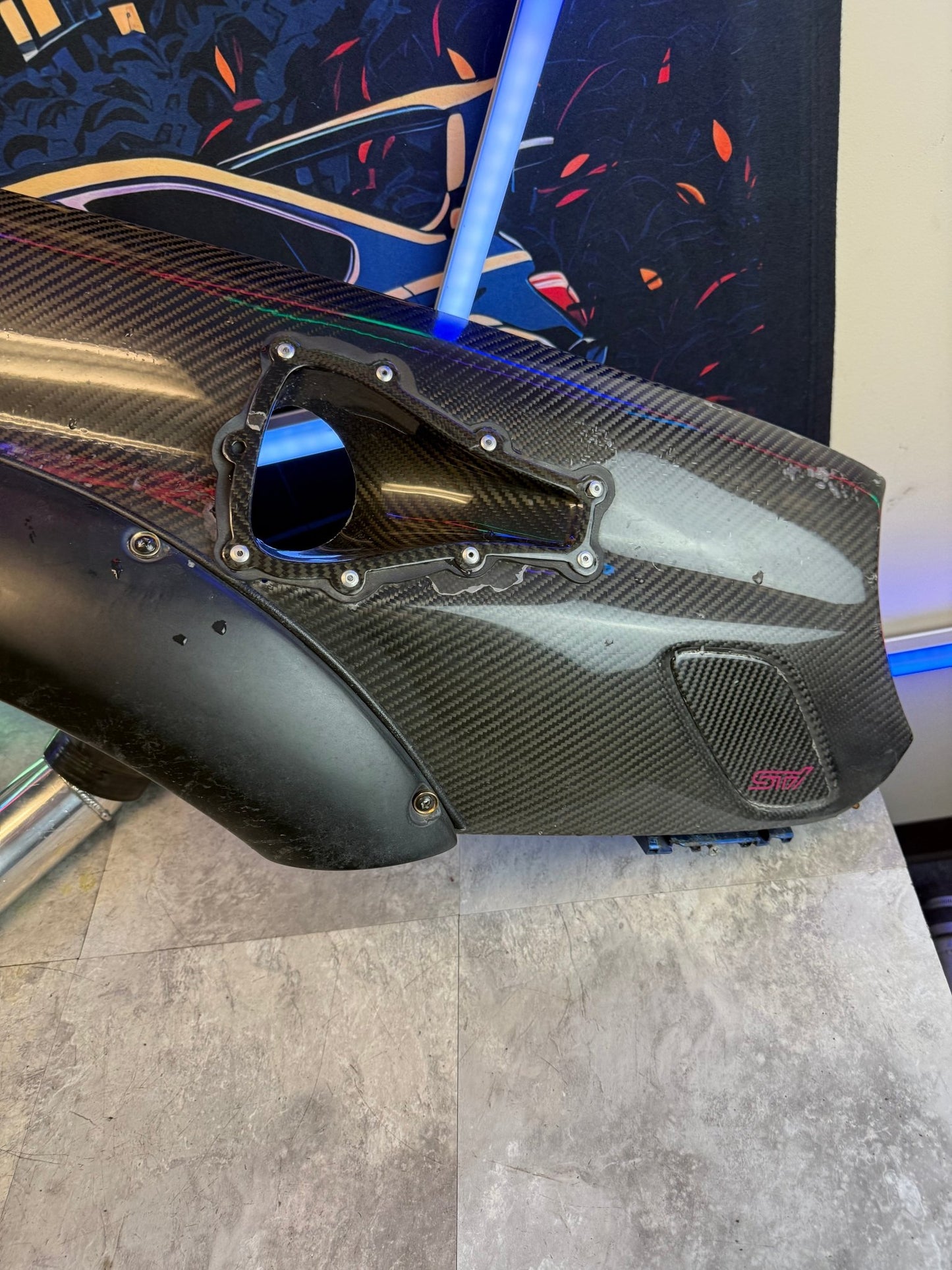 2002-2003 Subaru WRX Carbon Fiber Front Fenders Bugeye Karlton Flares & Jdm Carbon Light Deletes