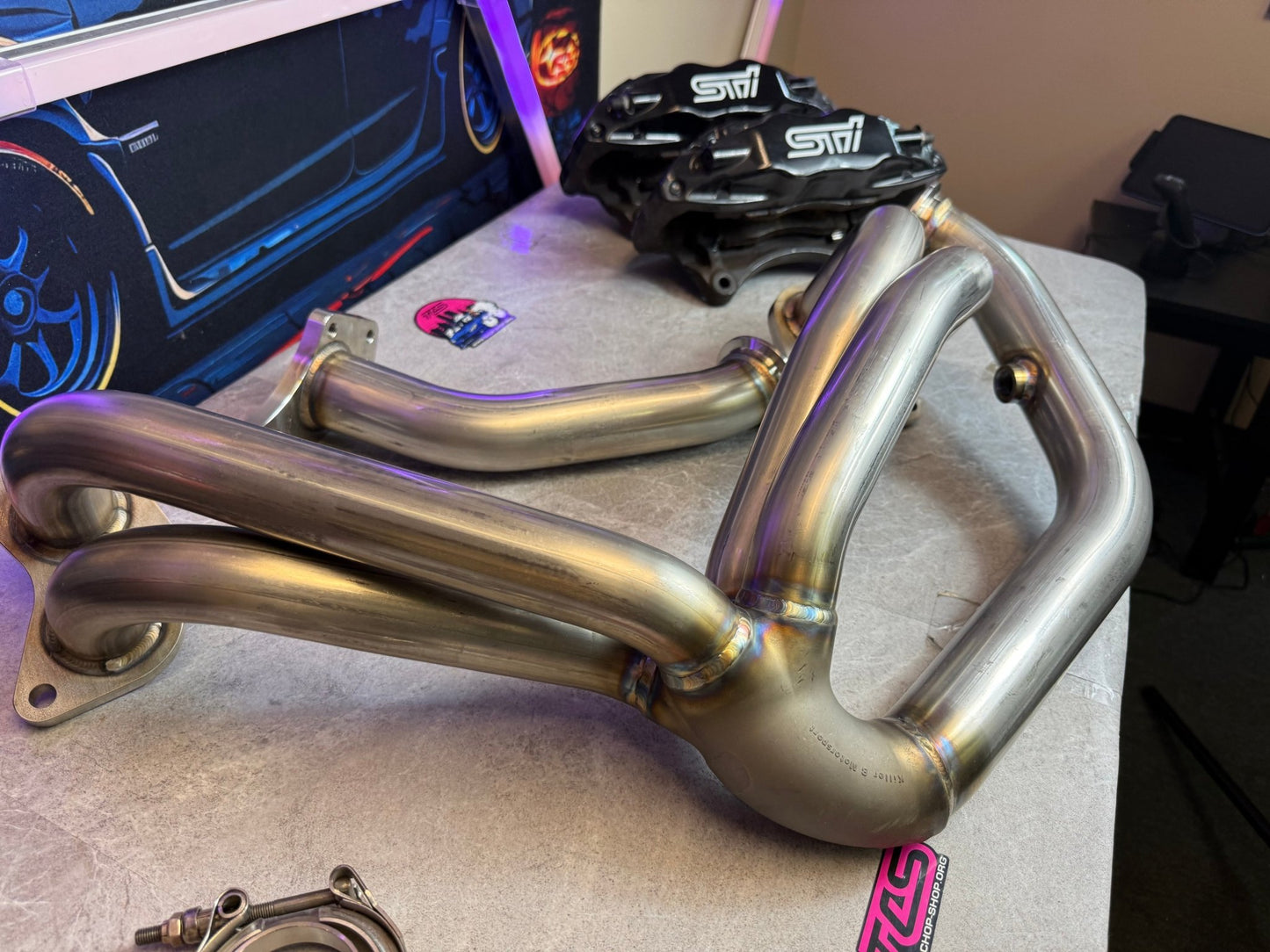 Killer b Motorsports holy header 4-1 4 into 1 equal length header Subaru STi & wrx ej257 ej255 ej205