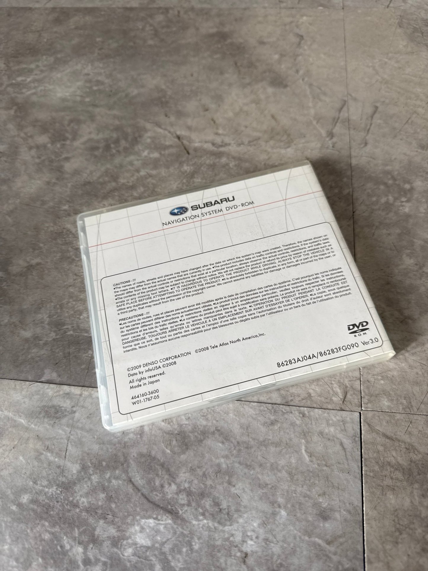 2009-2011 Subaru Forester Impreza Legacy Outback Navigation DVD MID WEST Coast U.S Map & Canada G2