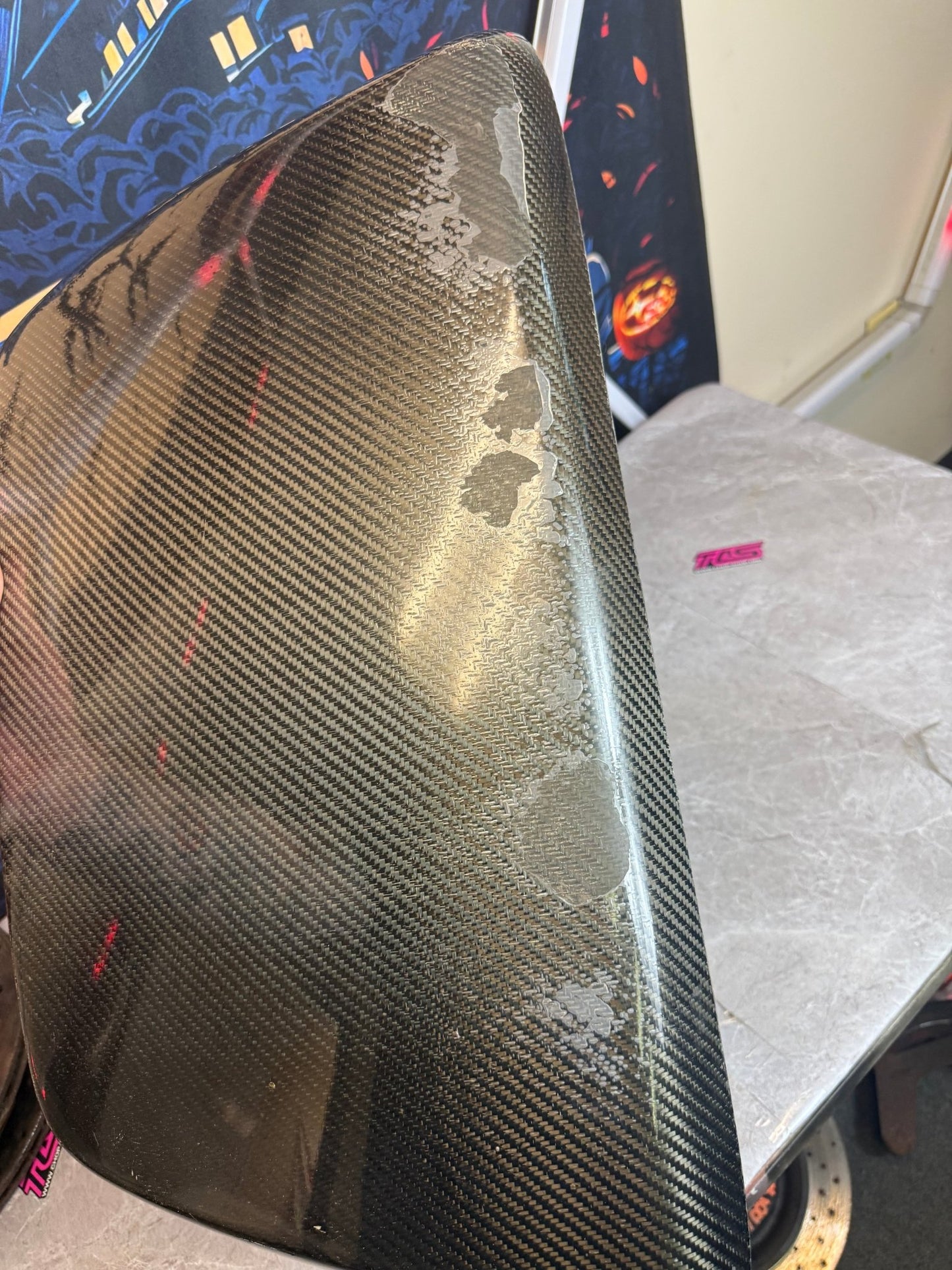 SEIBON carbon fiber β STi style β 4β tall hood scoop 2006 2007 Subaru wrx & STi
