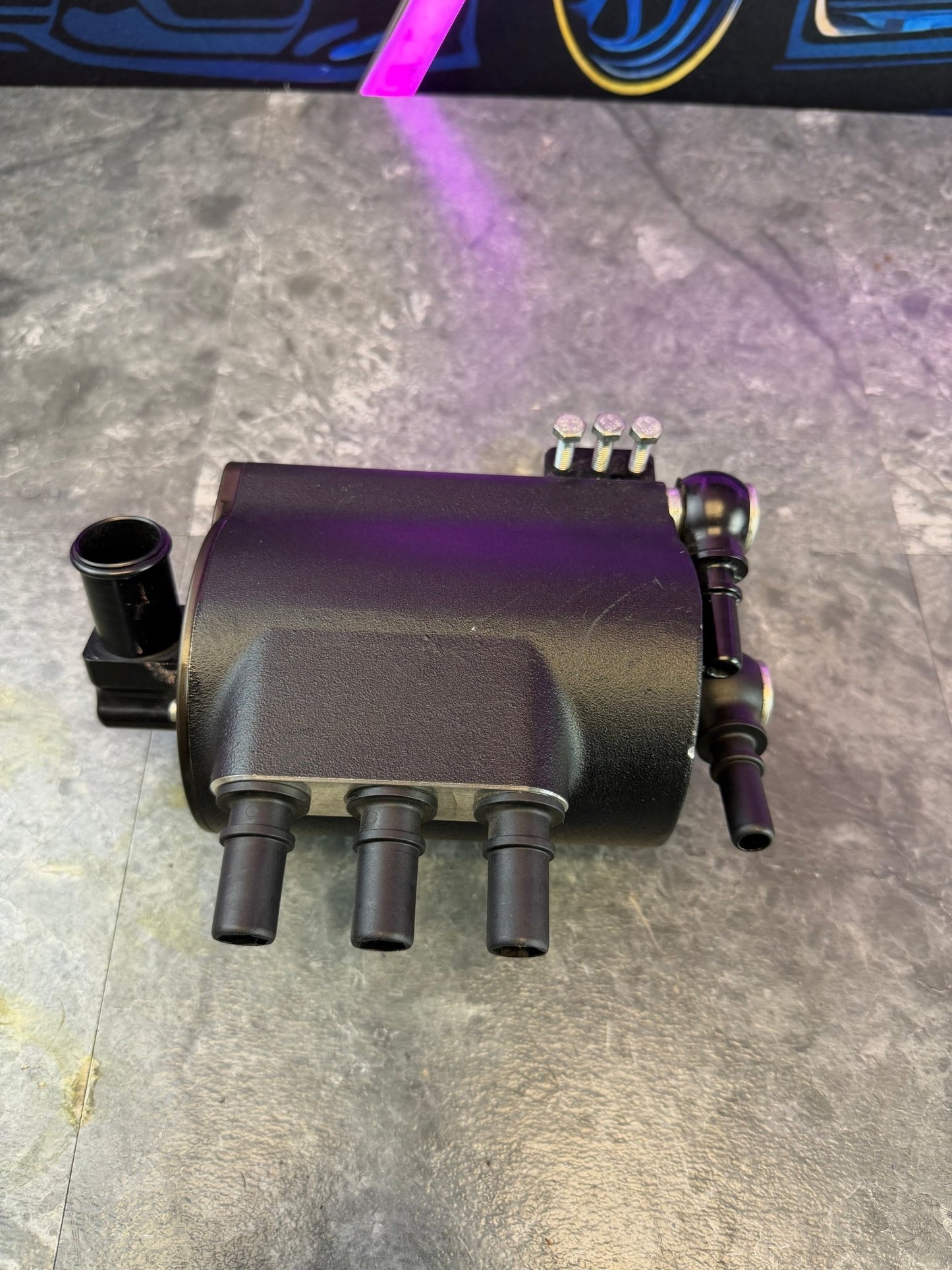 IAG AOS air oil separator SUBARU STI V3 β comp β competition 2008 - 2021 EJ257 ( FMIC & ROTATED )