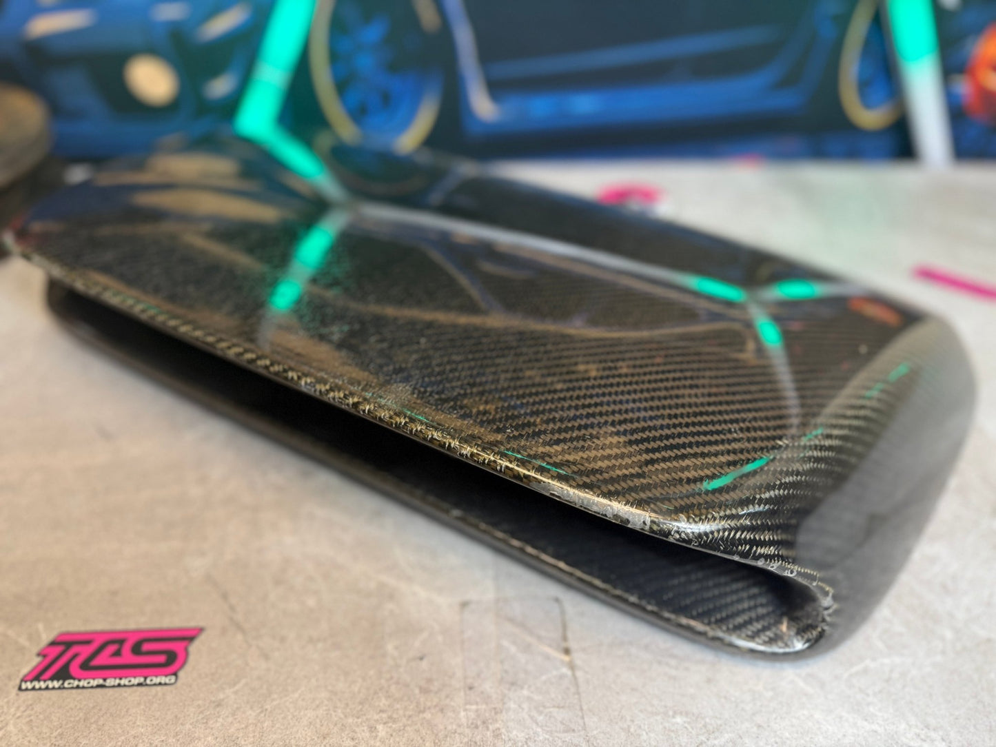SEIBON carbon fiber β STi style β 4β tall hood scoop 2006 2007 Subaru wrx & STi