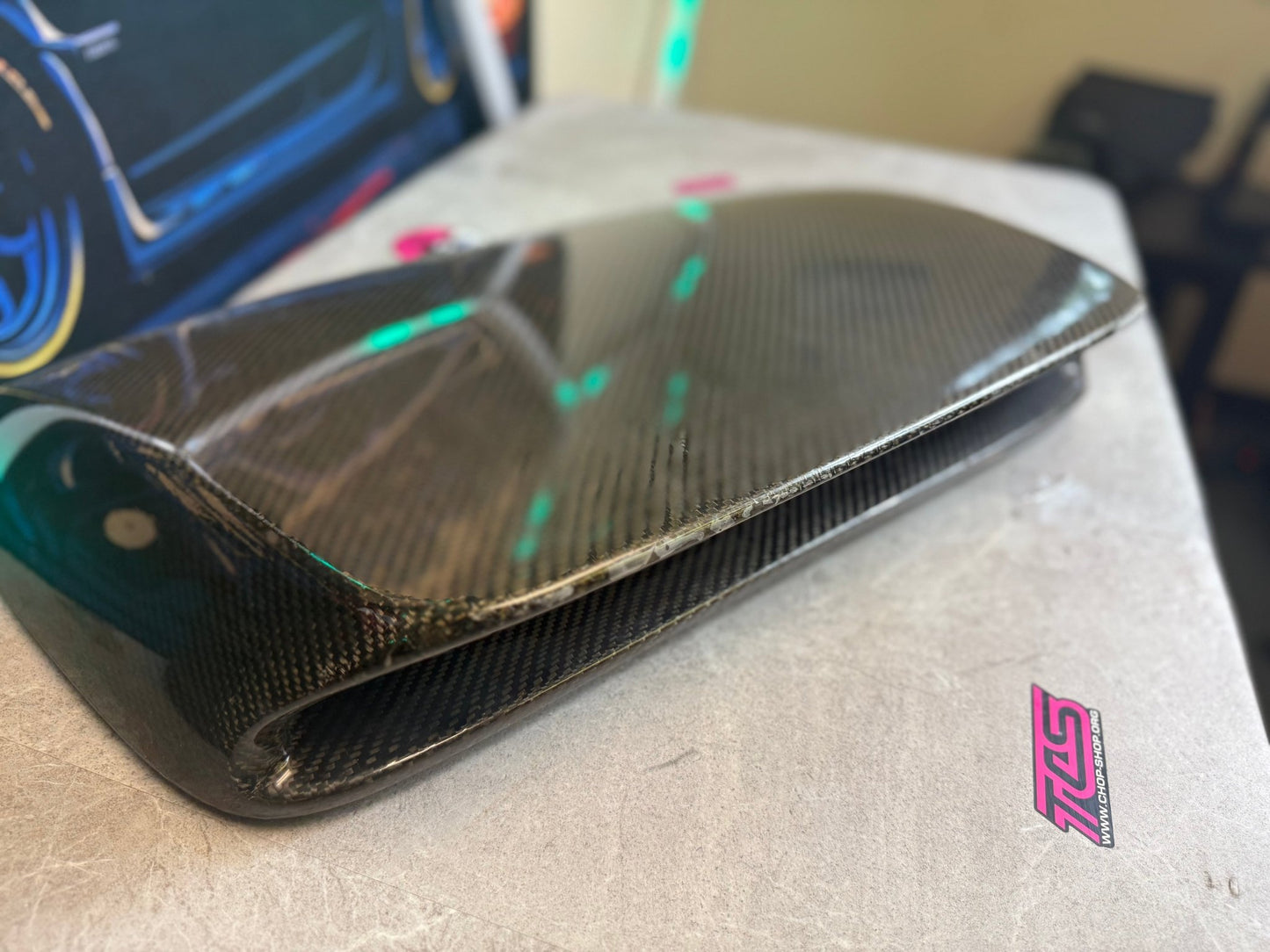 SEIBON carbon fiber β STi style β 4β tall hood scoop 2006 2007 Subaru wrx & STi