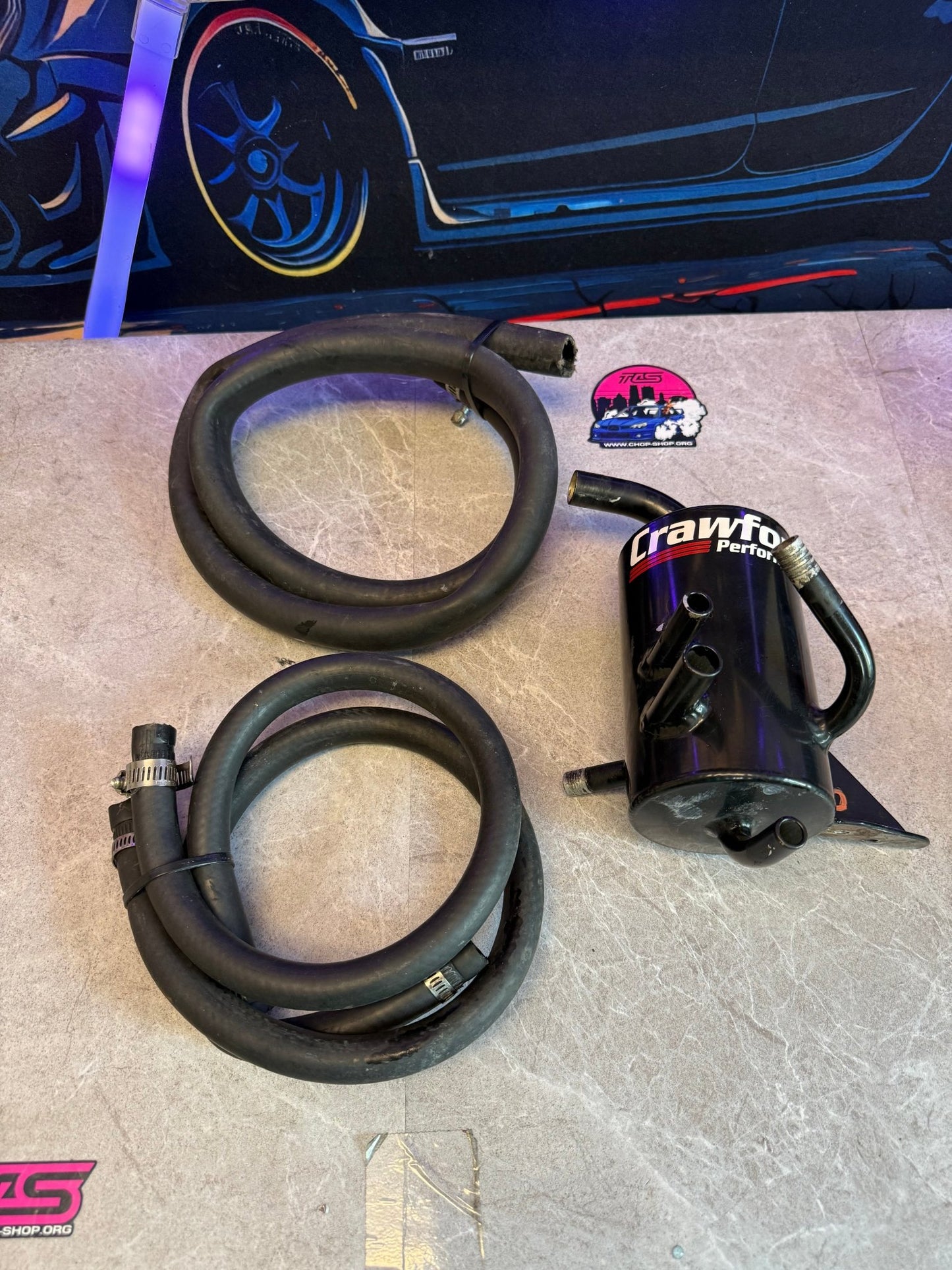 Crawford performance air oil separator aos kit 08-14 Subaru wrx & STi w/ rotated turbo