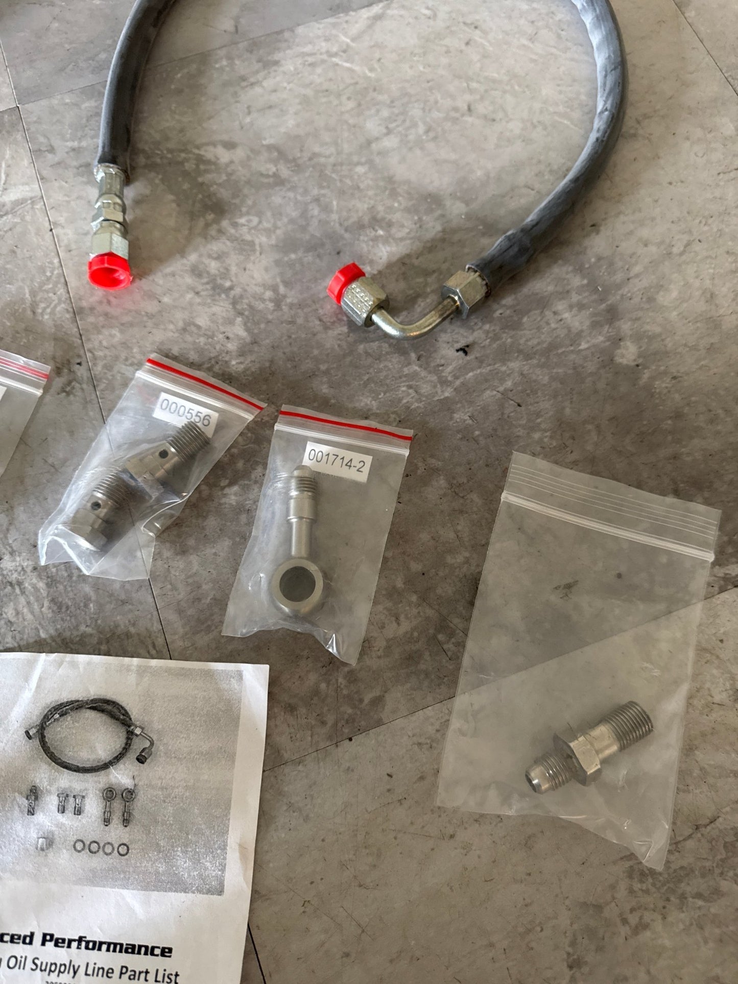 Forced Performance FP Subaru EJ Turbo Oil Supply Line (3055090) FOR FP TURBOS