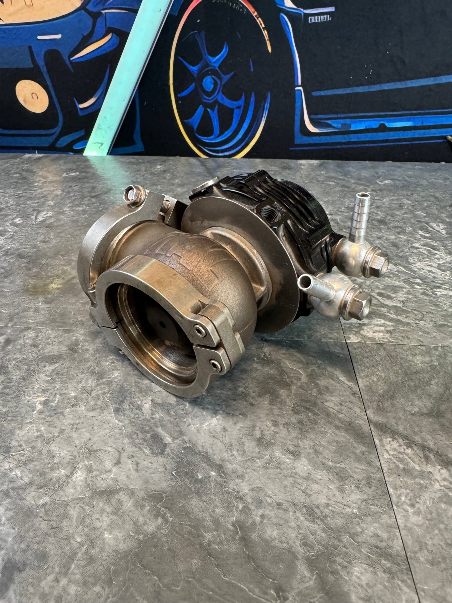 2002-2007 Subaru WRX / 2004-2021 Subaru STi Tial FULLRACE 38mm External Wastegate With Fire Ring And Clamps Kit