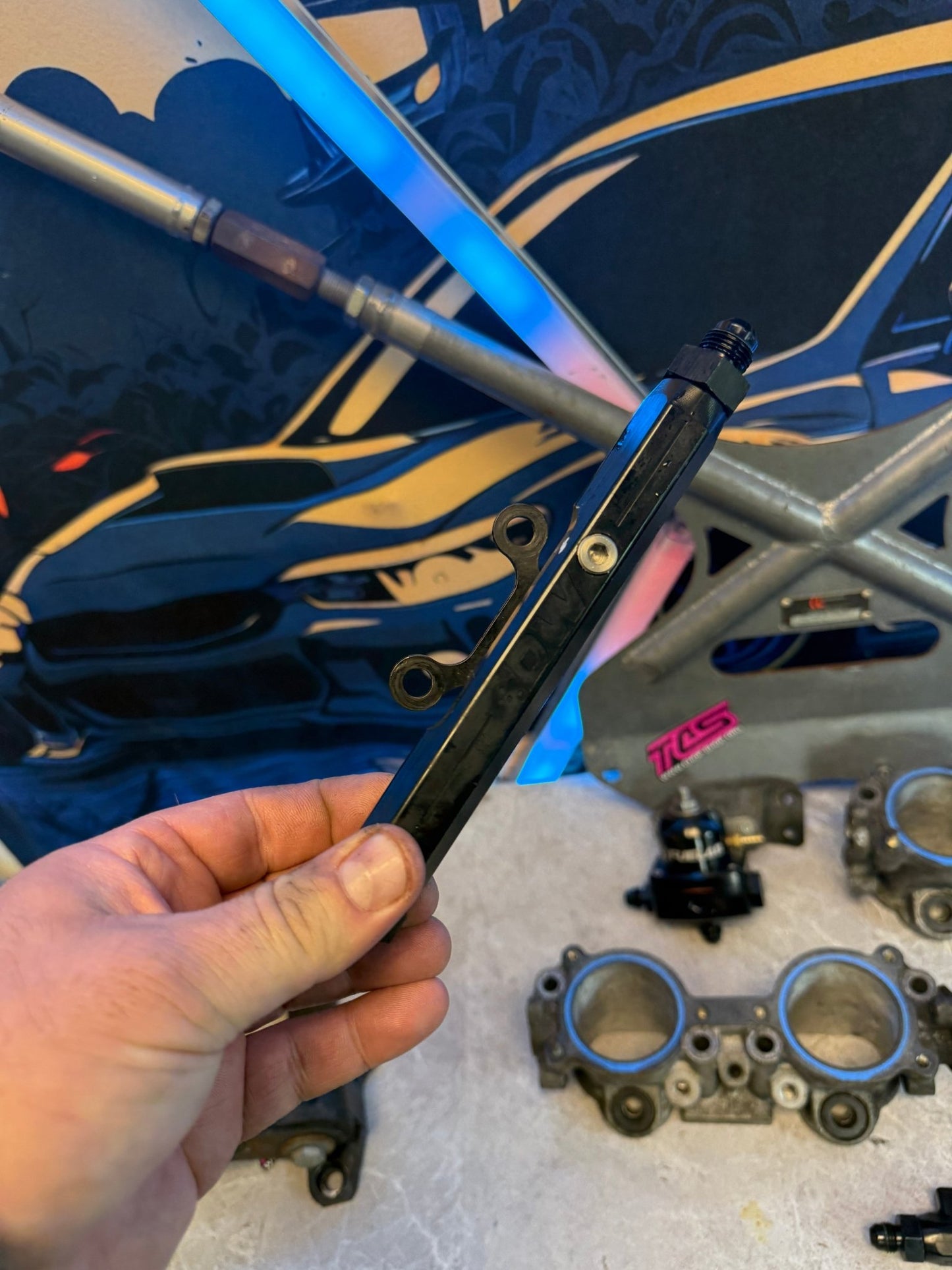 DW fuel kit “ side feed conversion “ 2004 - 2006 SUBARU STi & 2002 - 2007 WRX TGV’s , LINES , FUEL LAB FPR & 1200 CC injectors