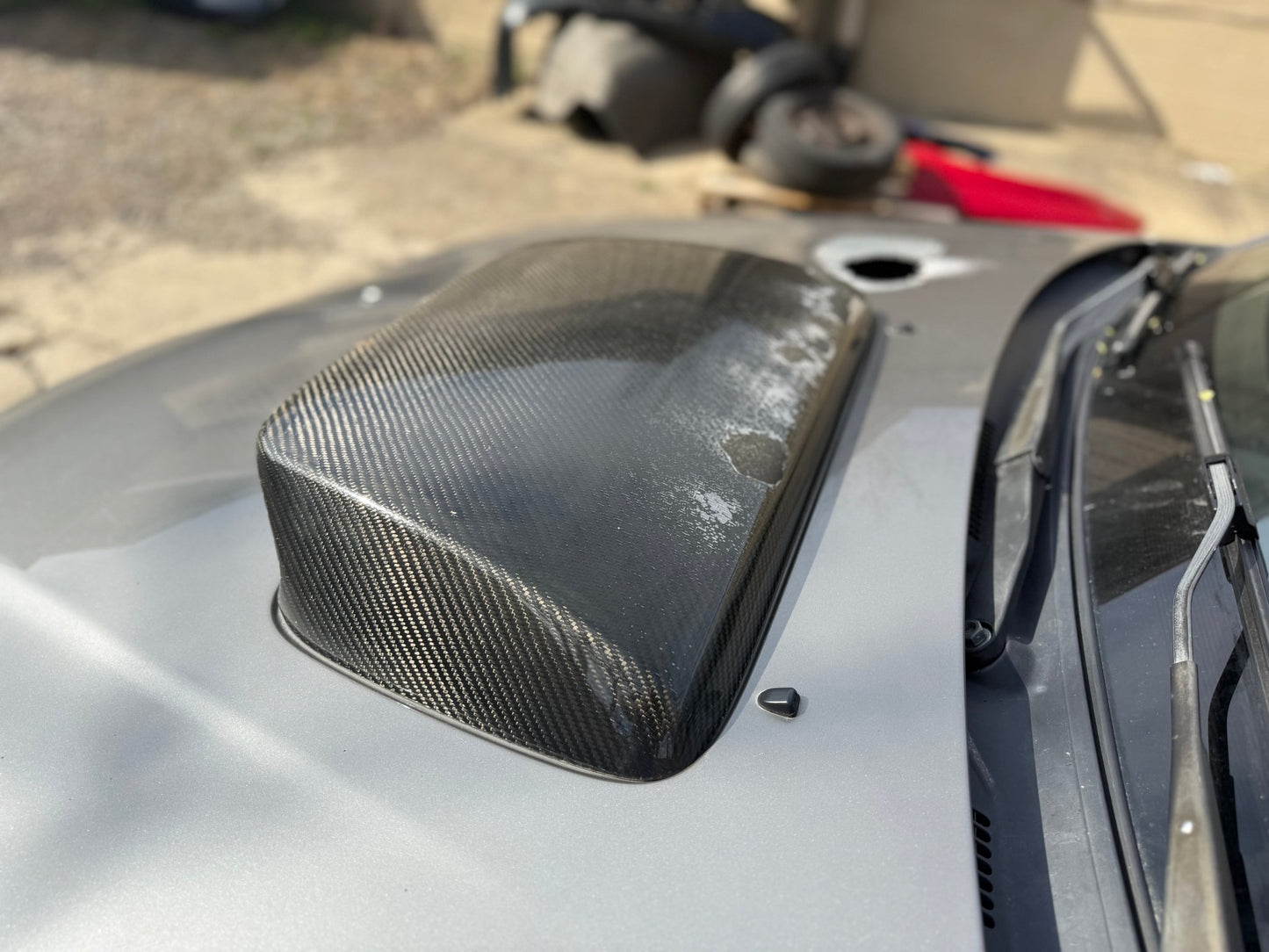 SEIBON carbon fiber β STi style β 4β tall hood scoop 2006 2007 Subaru wrx & STi
