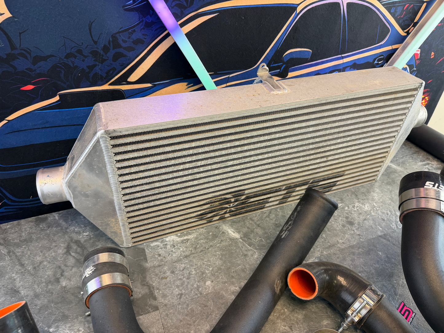 ETS extreme turbo systems FMIC front mount intercooler kit 2015 - 2021 Subaru STi w/ tial bov