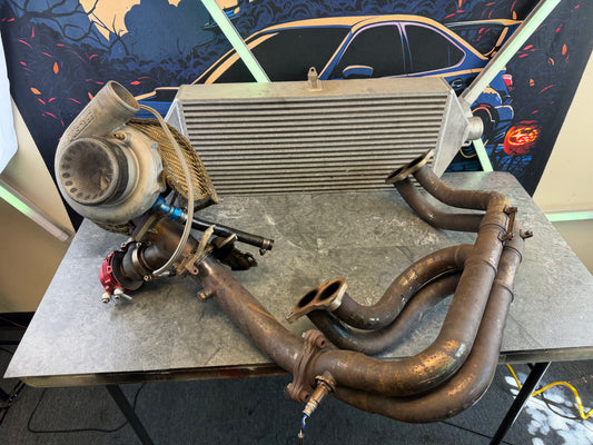 2015 - 2021 Subaru STi rotated turbo kit w/ fmic kit 3.5 “ PTE 6062 TIAL EWG & BOV