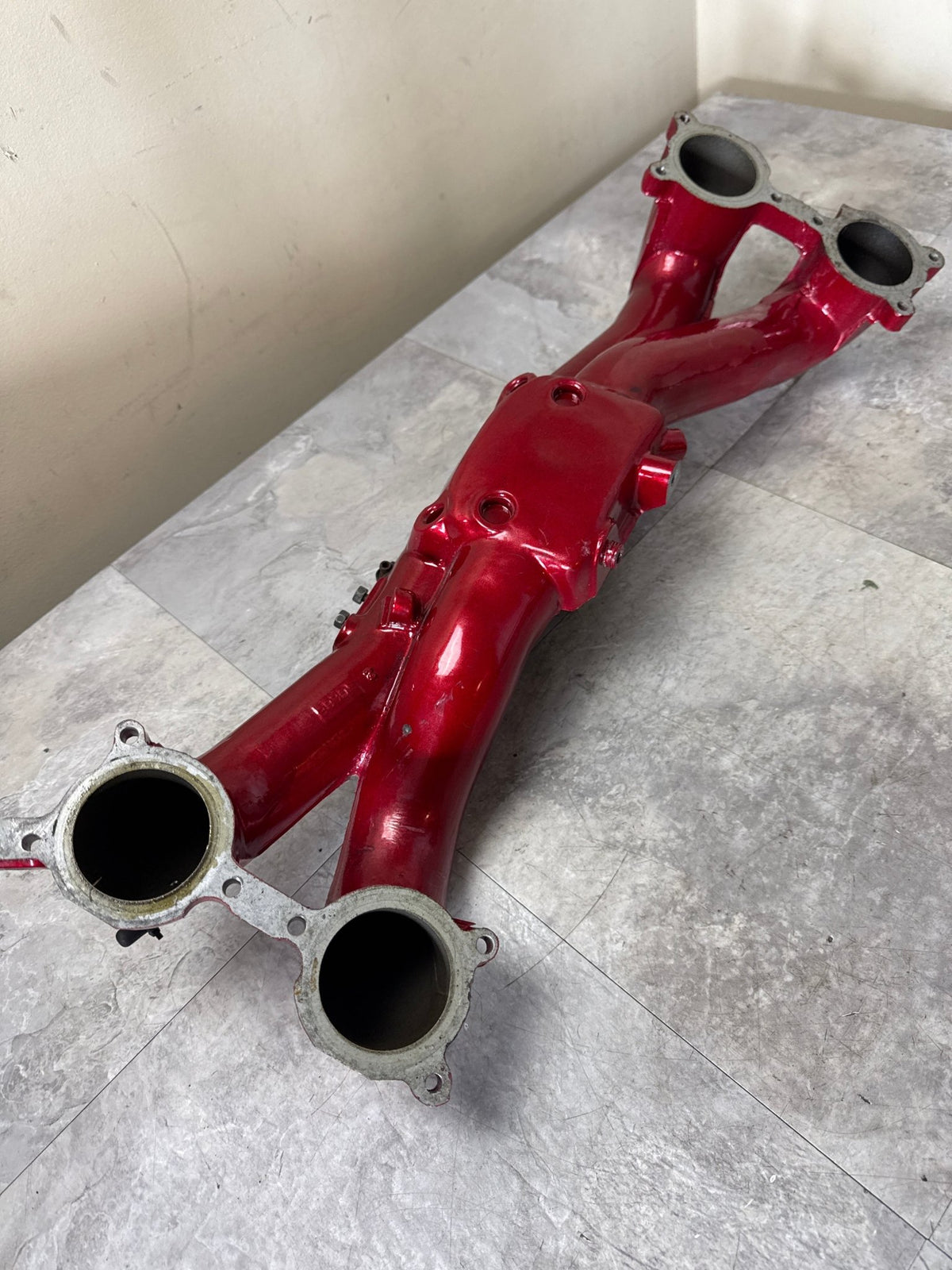 2002-2003 Subaru Impreza WRX Intake OEM Manifold Painted Red