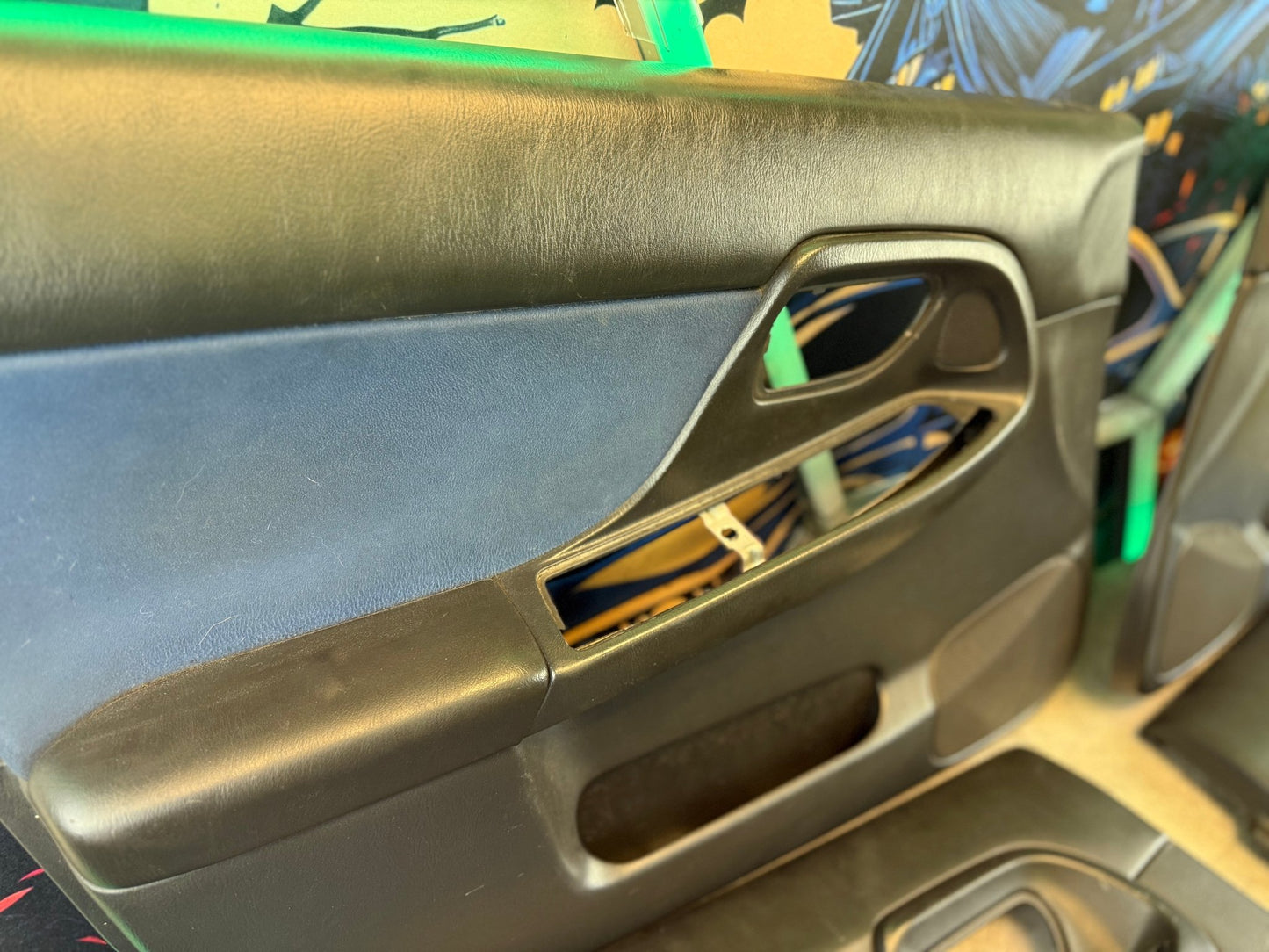 OEM Subaru STi 2004 wrx ā blue ā alacanta suede door cards 2002-2004 wrx bugeye blobeye 04