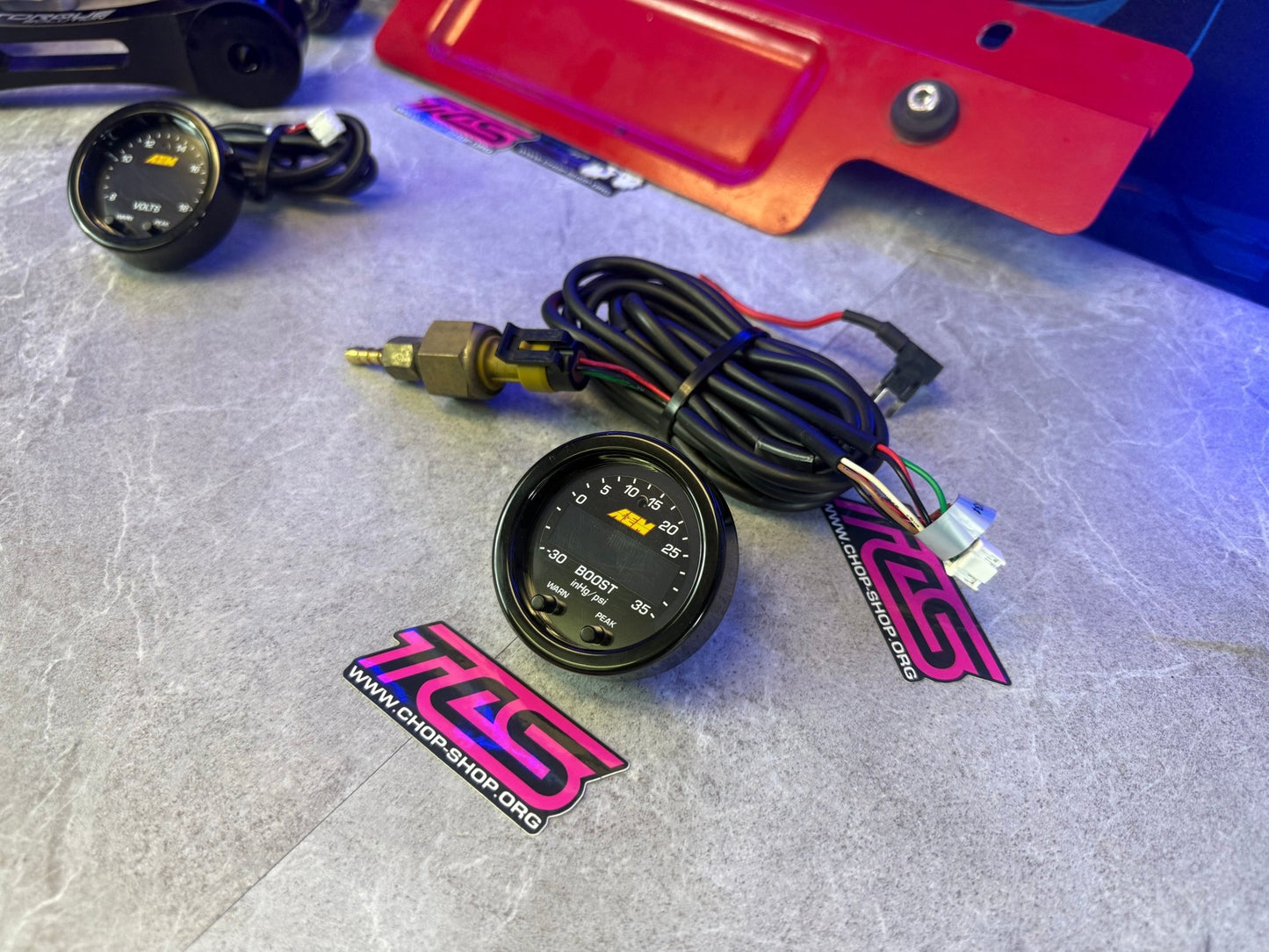 AEM digital boost gauge SUBARU STi & wrx 52 MM X - SERIES 35 PSI turbo FP BTP BCP