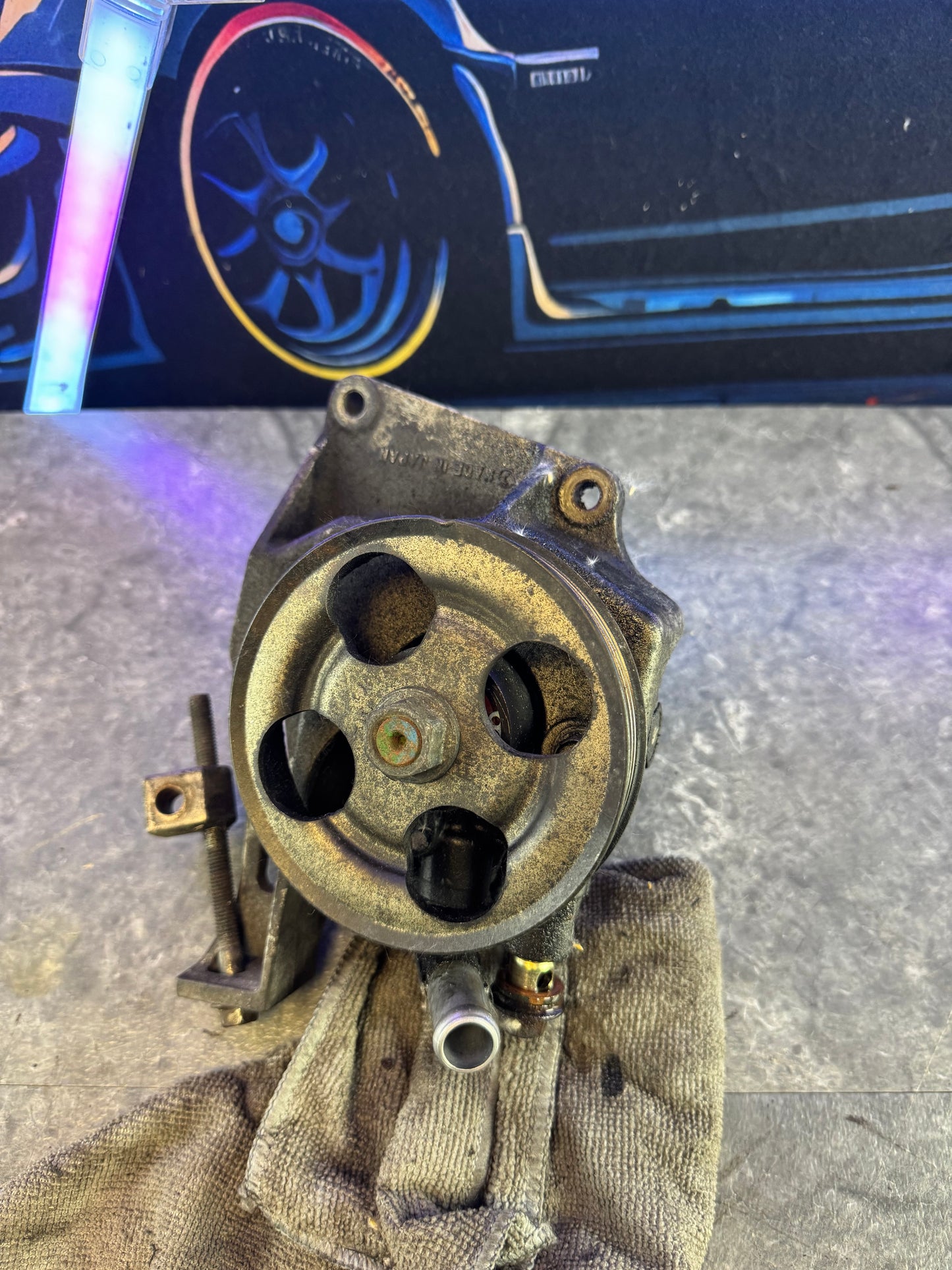2004-2007 Subaru Impreza WRX STi OEM Power Steering Pump Mount
