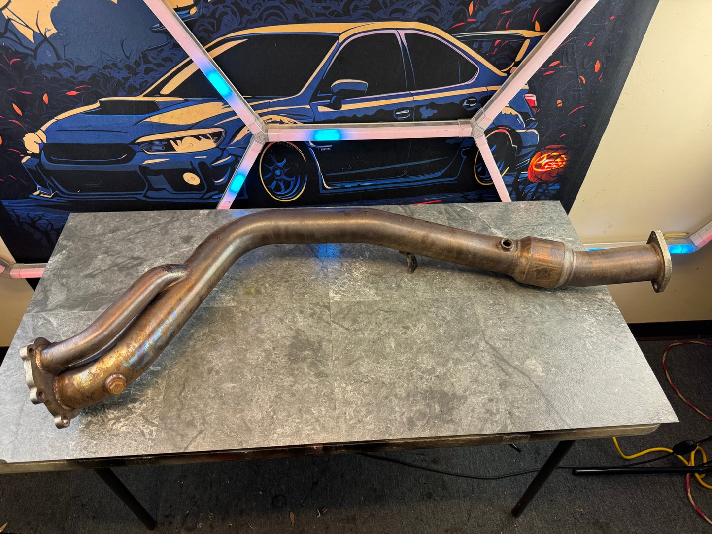 2008-2021 Subaru STi / 2008-2014 Subaru WRX PLM High Flow Catted Downpipe With 2 Bungs