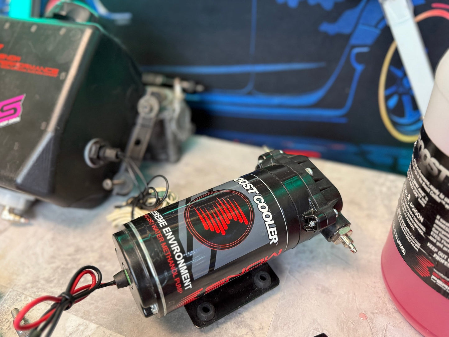 Snow performance water methanol injection kit Subaru STi & wrx stage 2 boost cooler