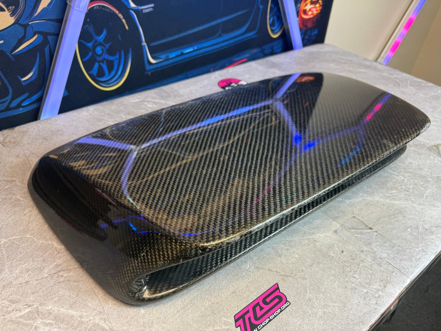 SEIBON carbon fiber β STi style β 4β tall hood scoop 2006 2007 Subaru wrx & STi