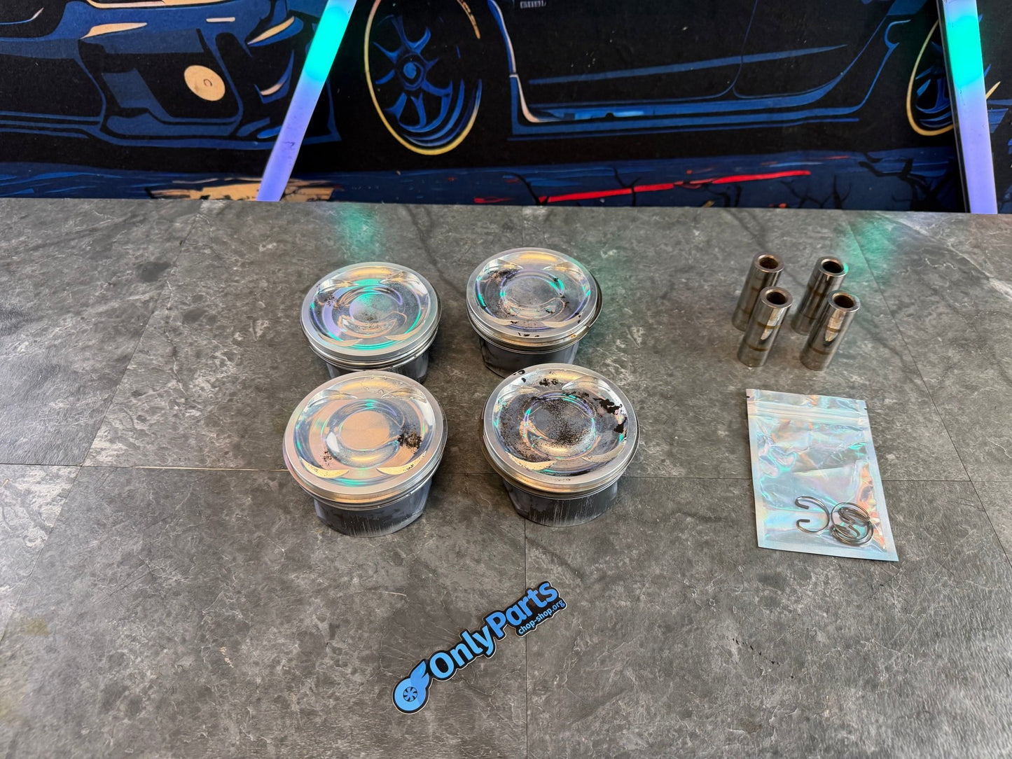 CP pistons forged piston set Subaru wrx and STi ej257 ej255 8.2:1 CR 99.5 MM