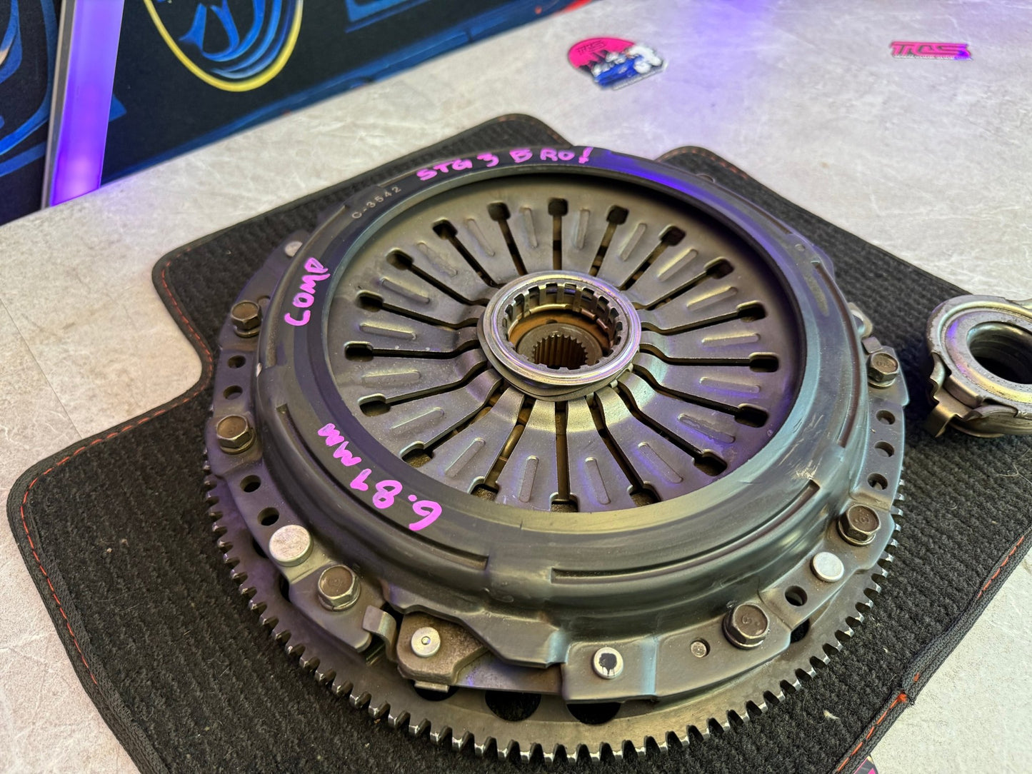 Comp competition stage 3 segmented clutch kit Subaru STi six speed w/ flywheel
