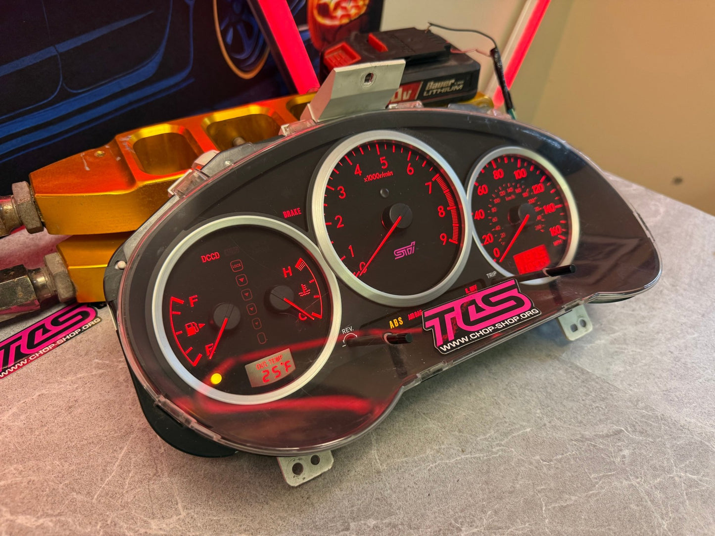OEM 2005 - 2007 SUBARU STi gauge cluster speedometer tachometer wrx ej257 ej205 ej255 dccd 2002-2007 GD