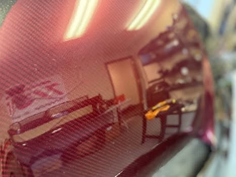 VIS racing C WEST CW CW2 carbon fiber red custom cowl induction hood 2006 2007 Subaru wrx & STi Hawkeye