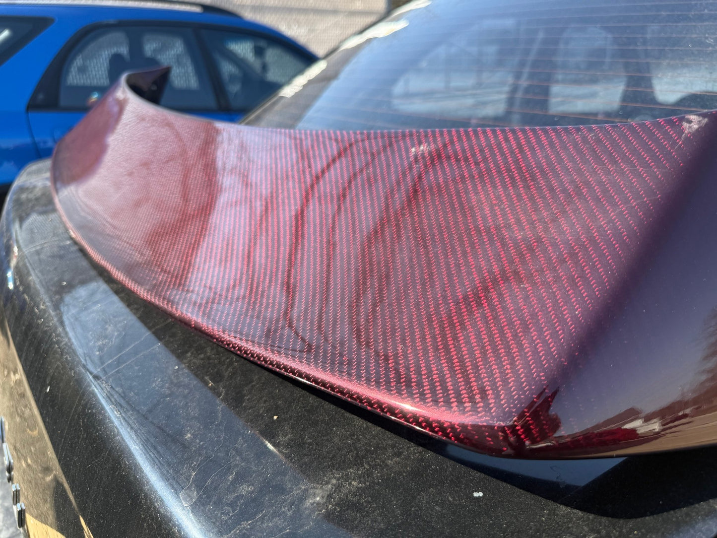 Charge speed chargespeed roof vane carbon fiber jdm wing areo subaru gd STi & wrx 2002-2007