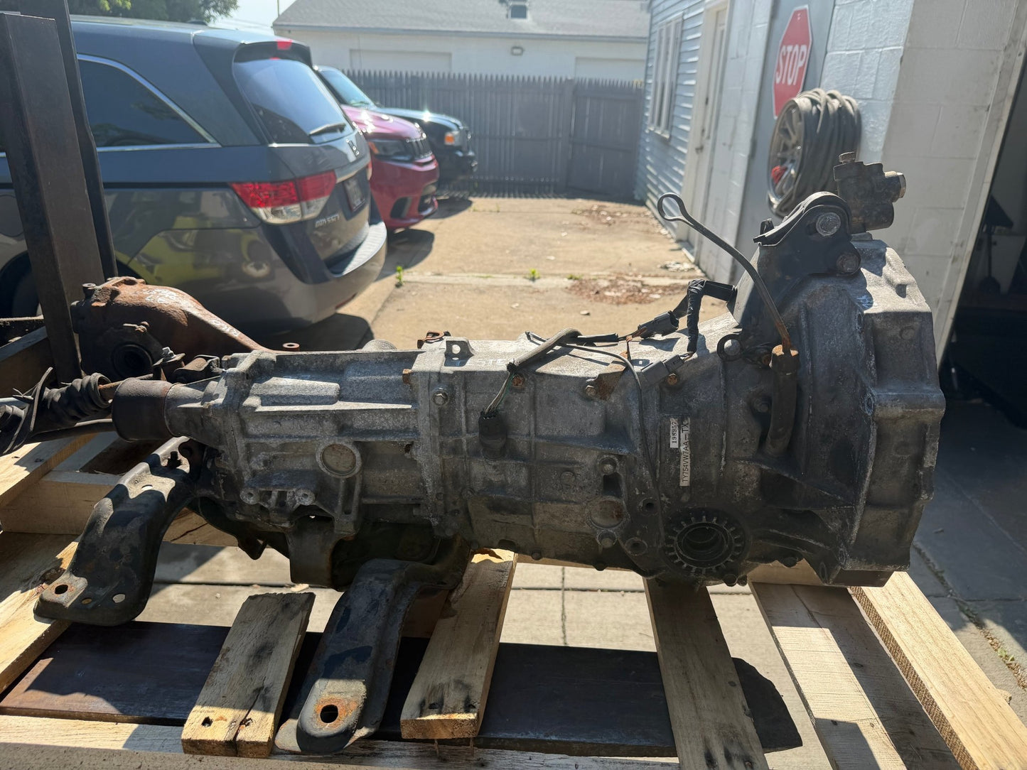 2006 2007 Subaru wrx Hawkeye 5 speed manual AWD gearbox transmission 3.7 tw754wv7aa w: r 160 rear differential