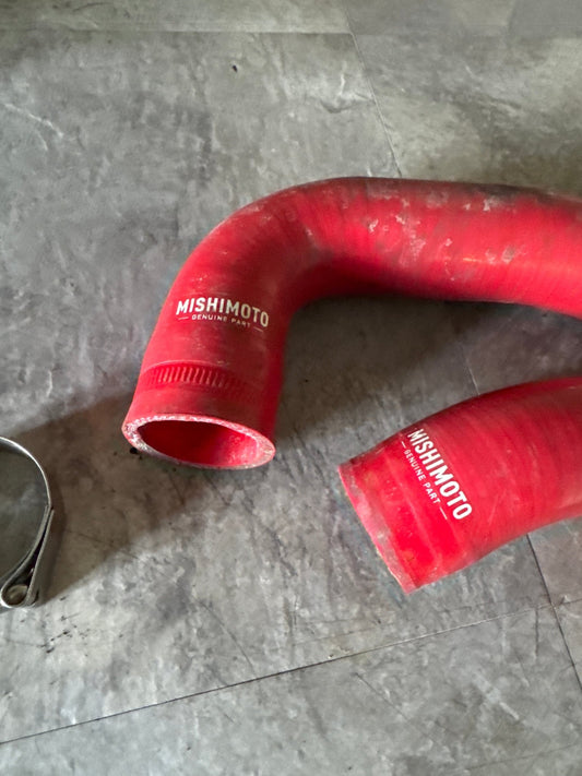 2008-2021 Subaru WRX STi Mishimoto Silicone Upper And Lower Radiator Hoses Red