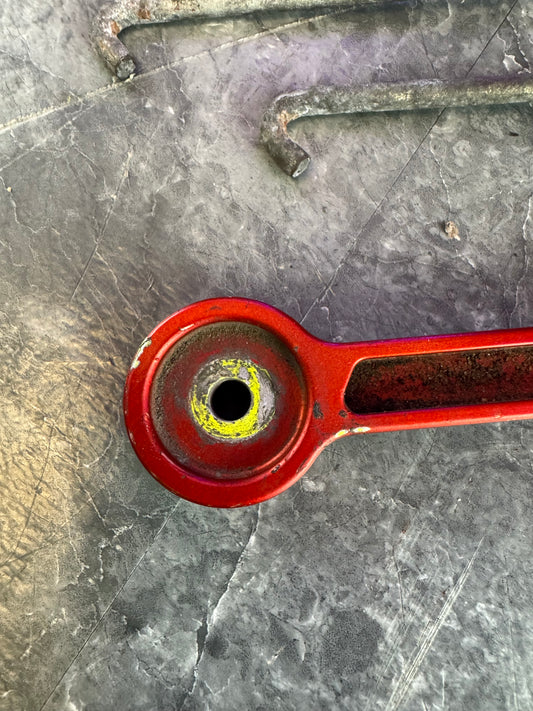 2004-2021 Subaru Impreza WRX STi Aftermarket Billet Aluminum Battery Tiedown Hold Down Red