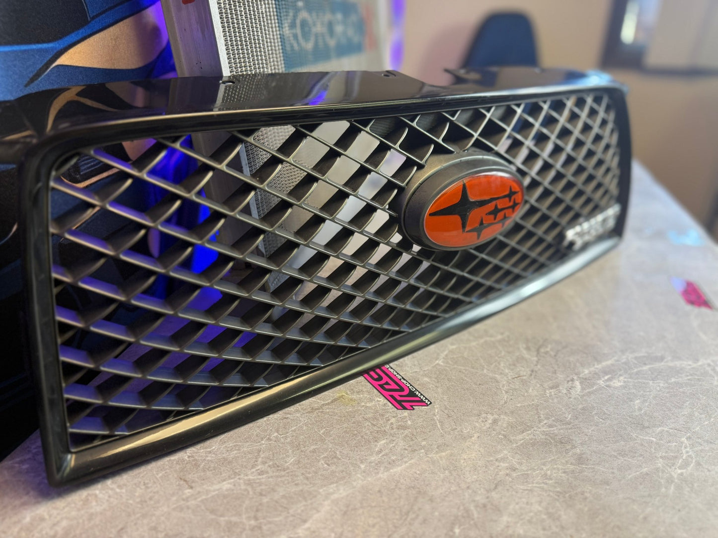 Subaru forester sport sports upper mesh oem jdm grill w/ emblem xt