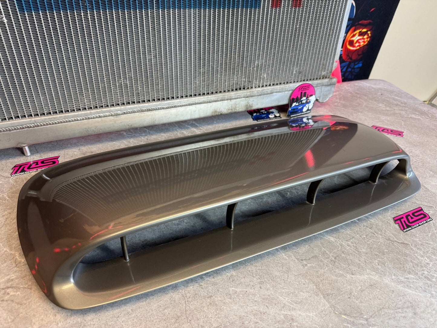 JDM STi Subaru v7 oem hood scoop version 7 bugeye forester xt tall