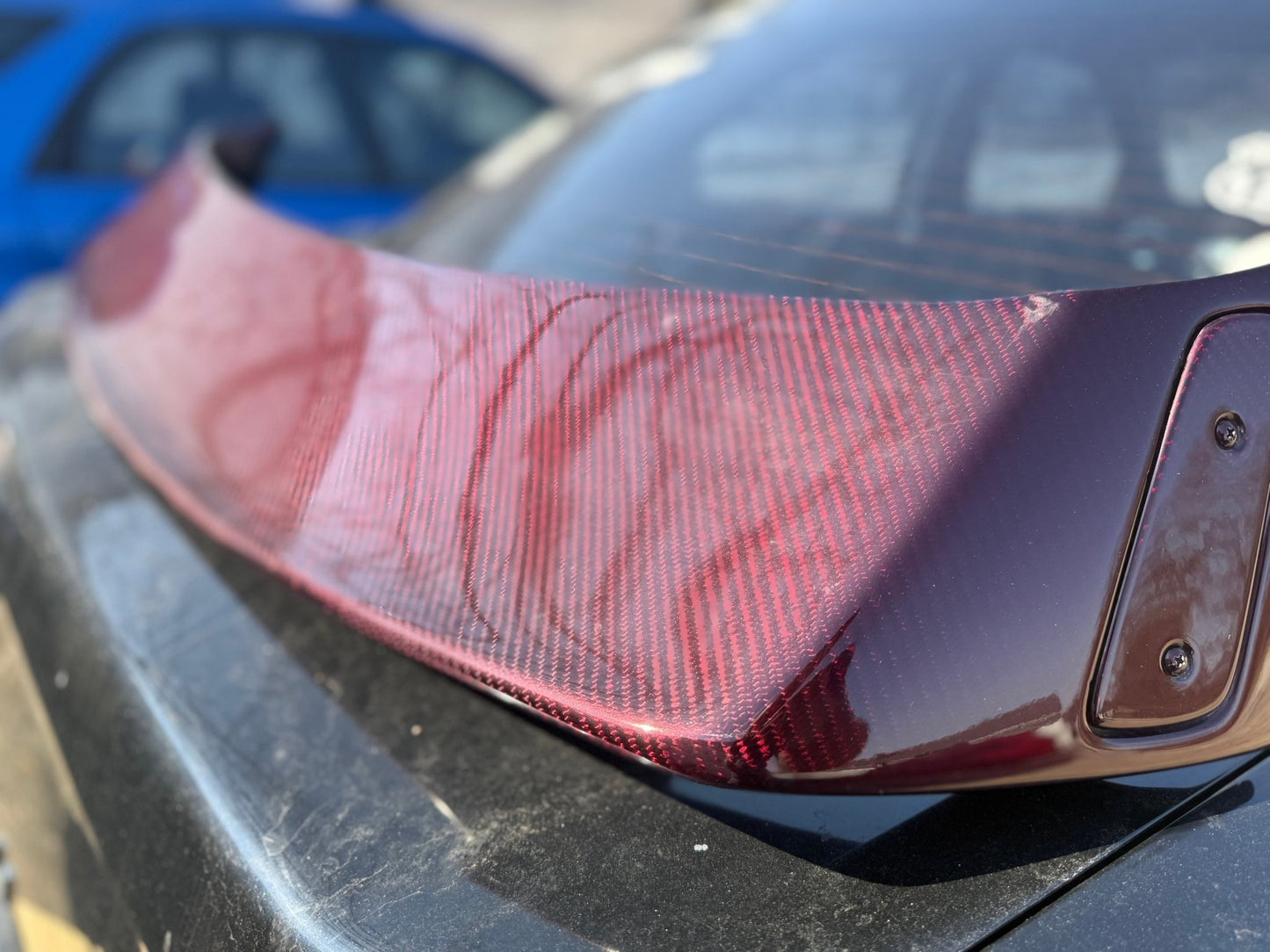 Charge speed chargespeed roof vane carbon fiber jdm wing areo subaru gd STi & wrx 2002-2007