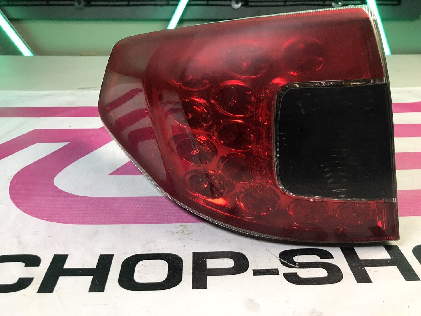 2008-2014 Subaru WRX STi Hatch Wagon Left Rear Outer Tail Light Assembly SMOKED