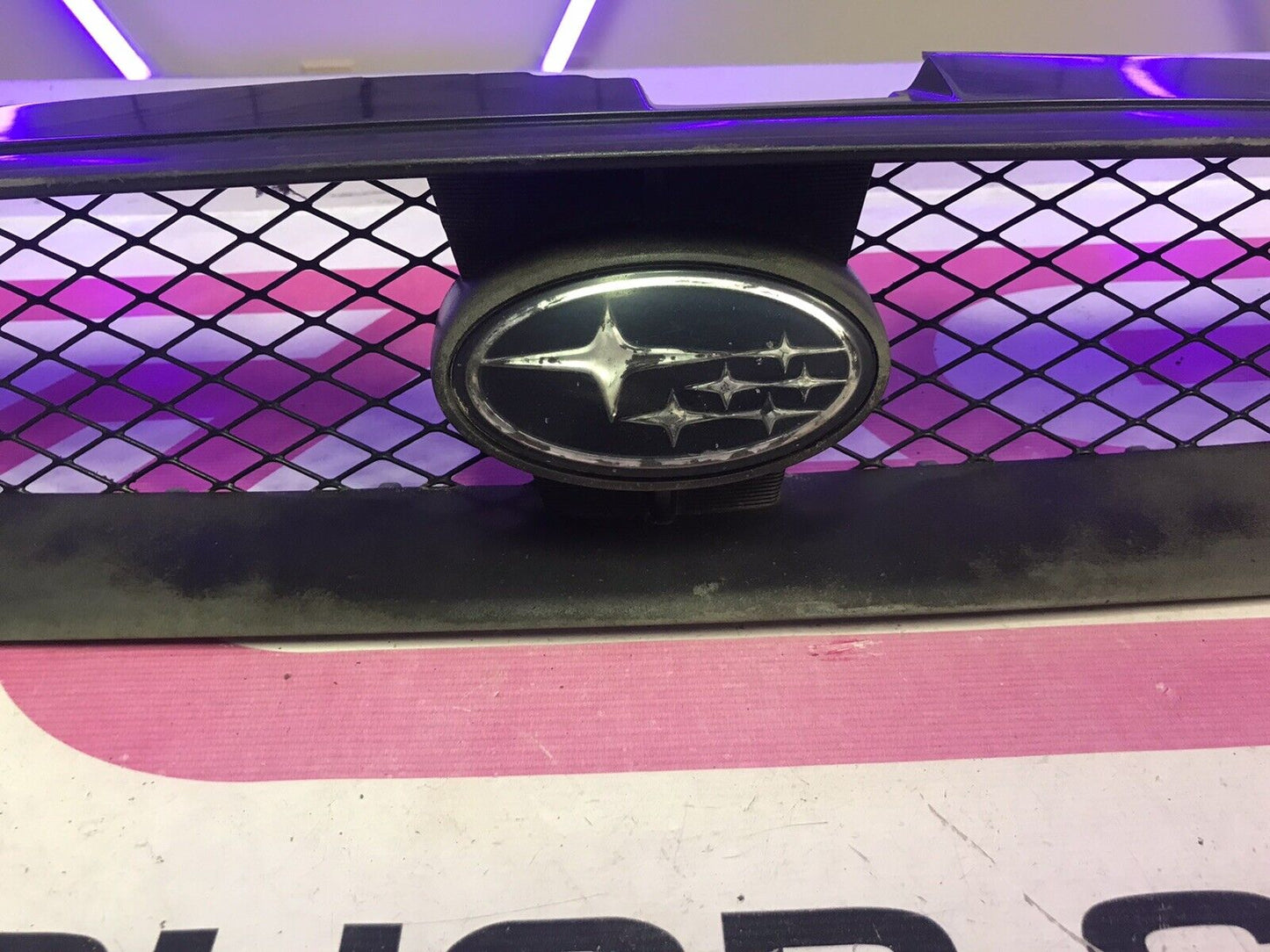 OEM 04-05 Subaru WRX STi Blobeye Front Grille Assembly 91121FE120 91121FE110