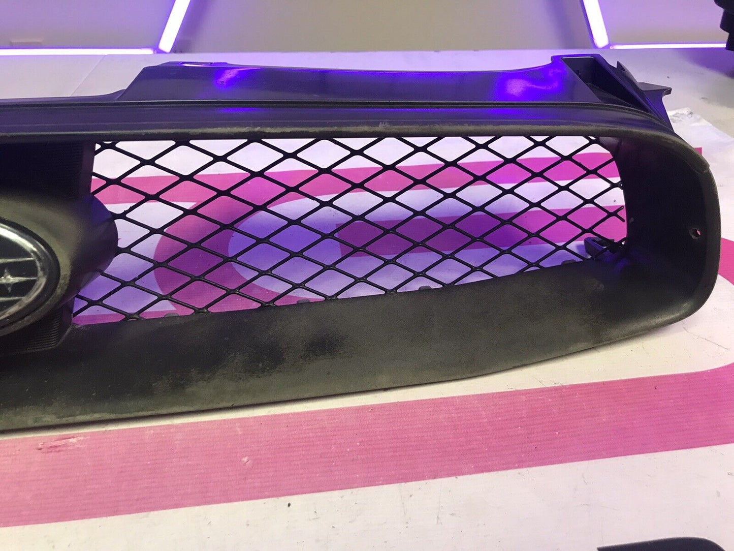 OEM 04-05 Subaru WRX STi Blobeye Front Grille Assembly 91121FE120 91121FE110
