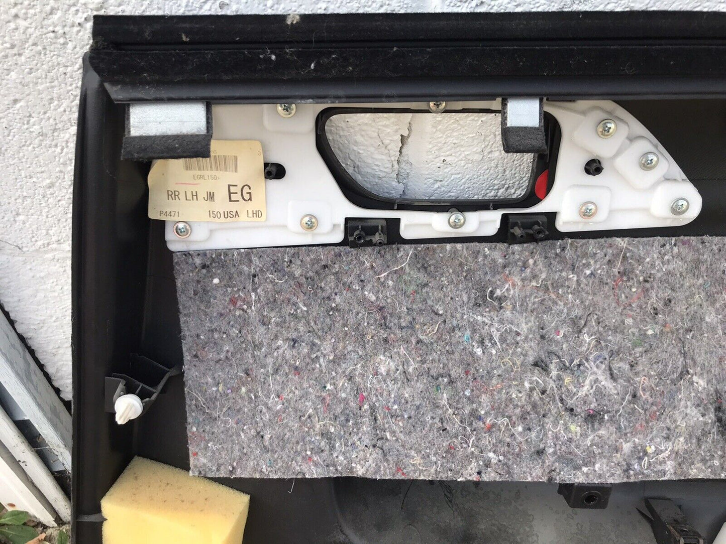 OEM 08-14 Subaru Impreza WRX STi Rear LH Driver Side Door Panel