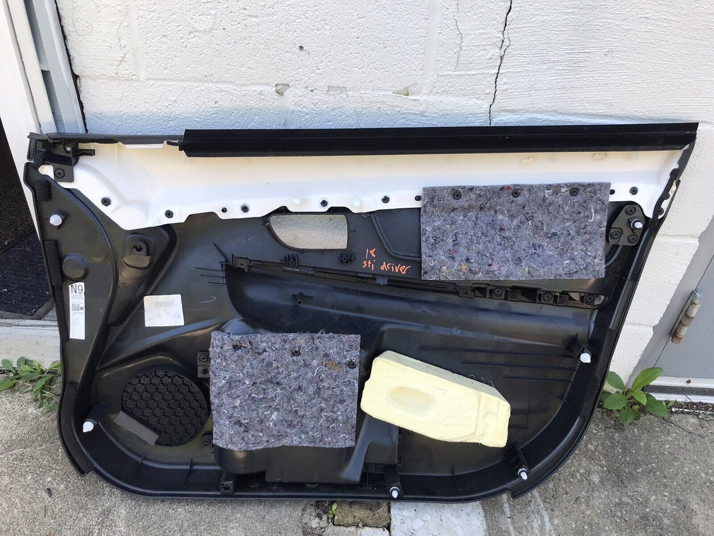 OEM 2015-2019 Subaru STi Front Driver Side LH Door Panel