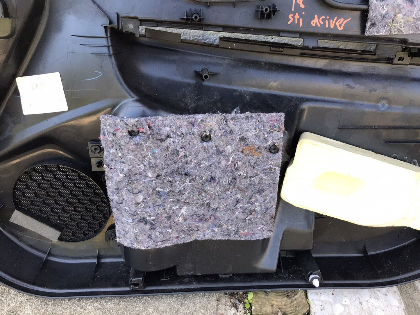 OEM 2015-2019 Subaru STi Front Driver Side LH Door Panel