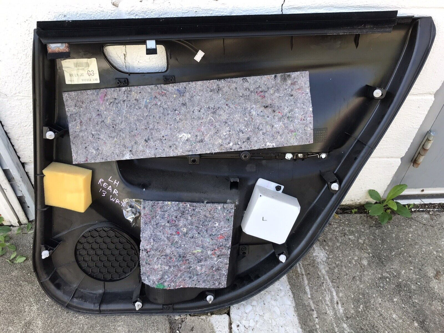 OEM 08-14 Subaru Impreza WRX STi Rear LH Driver Side Door Panel